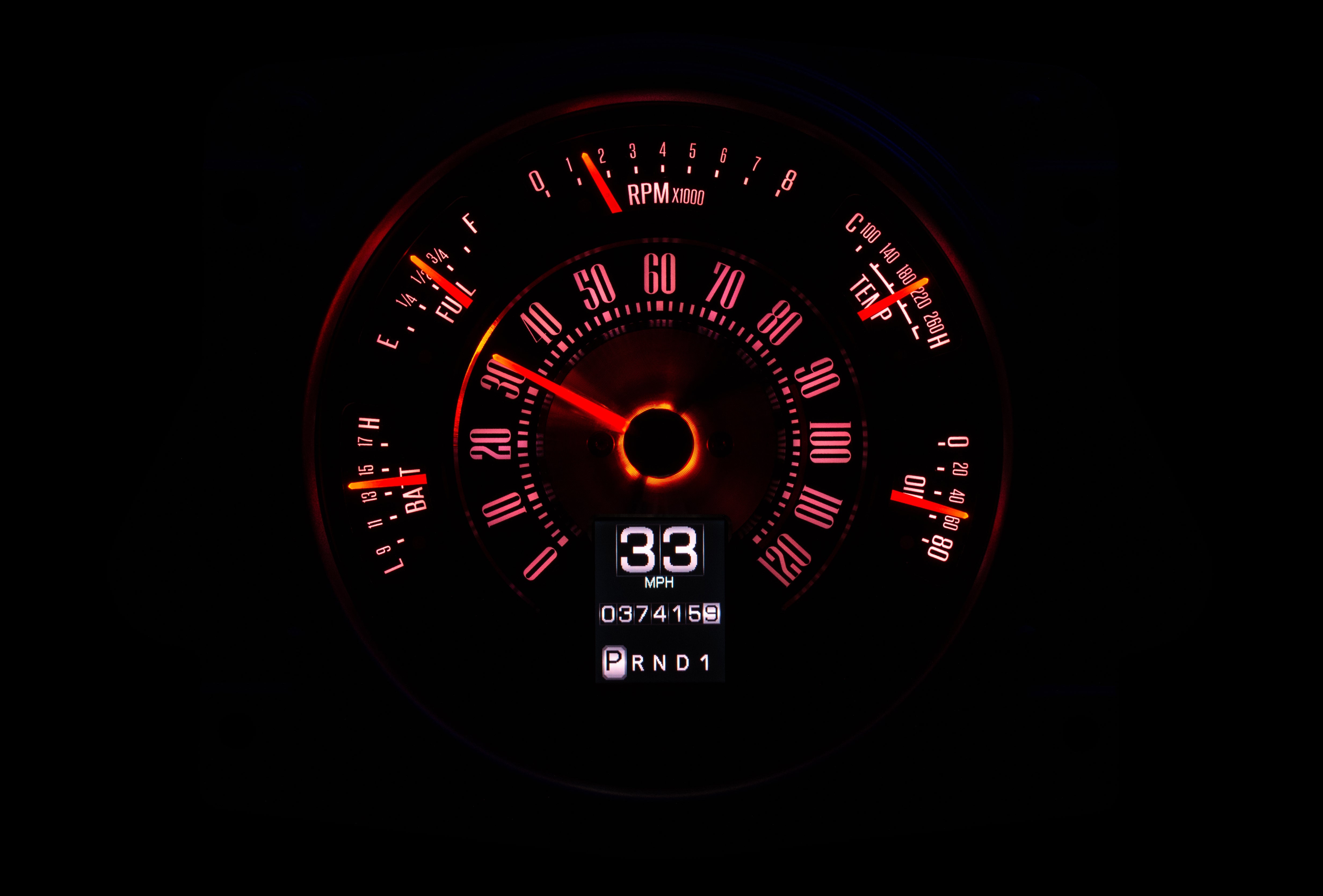 Dakota Digital RTX-66F-BRO-X — 1966–76 Ford Bronco RTX Gauge Kit