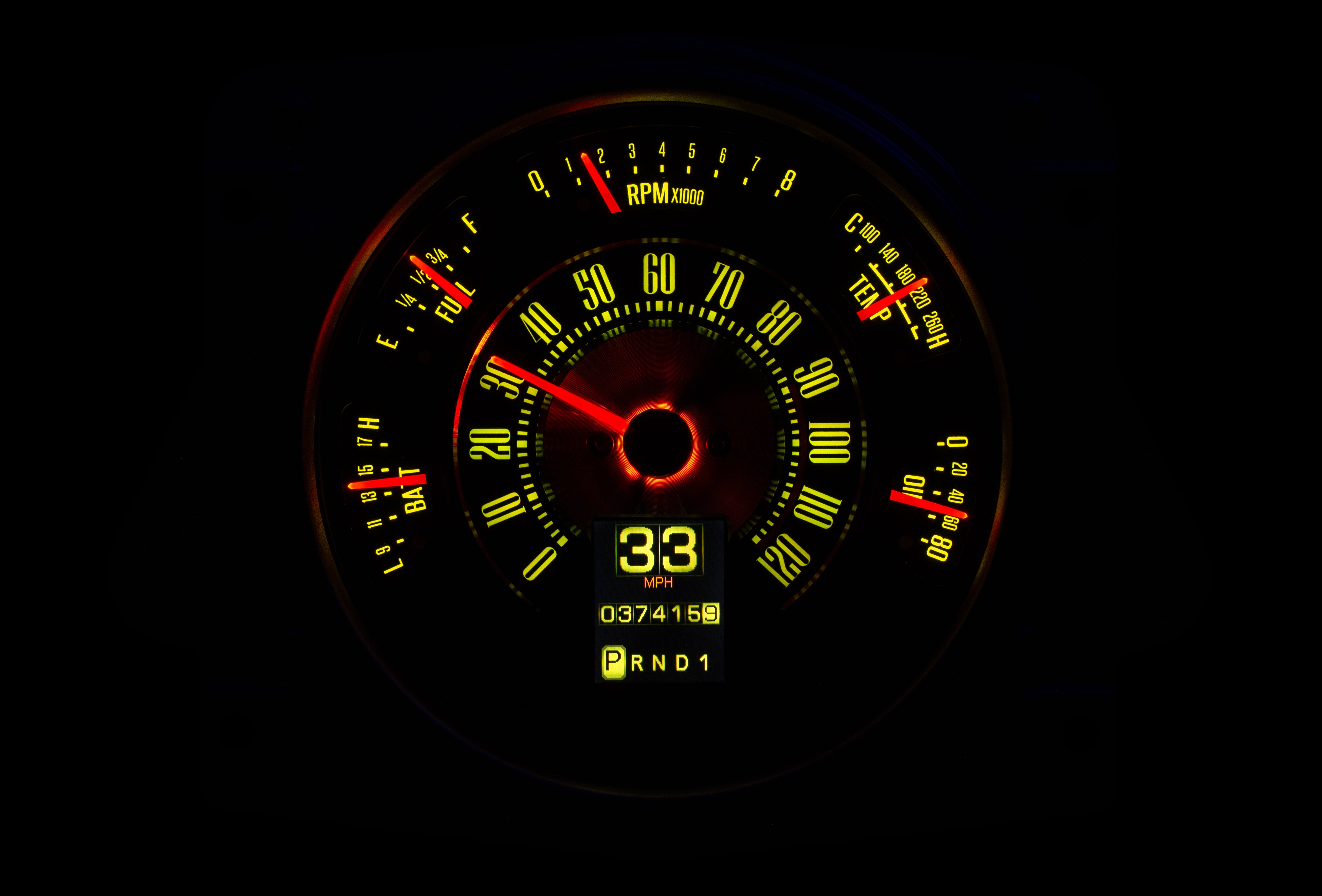 Dakota Digital RTX-66F-BRO-X — 1966–76 Ford Bronco RTX Gauge Kit