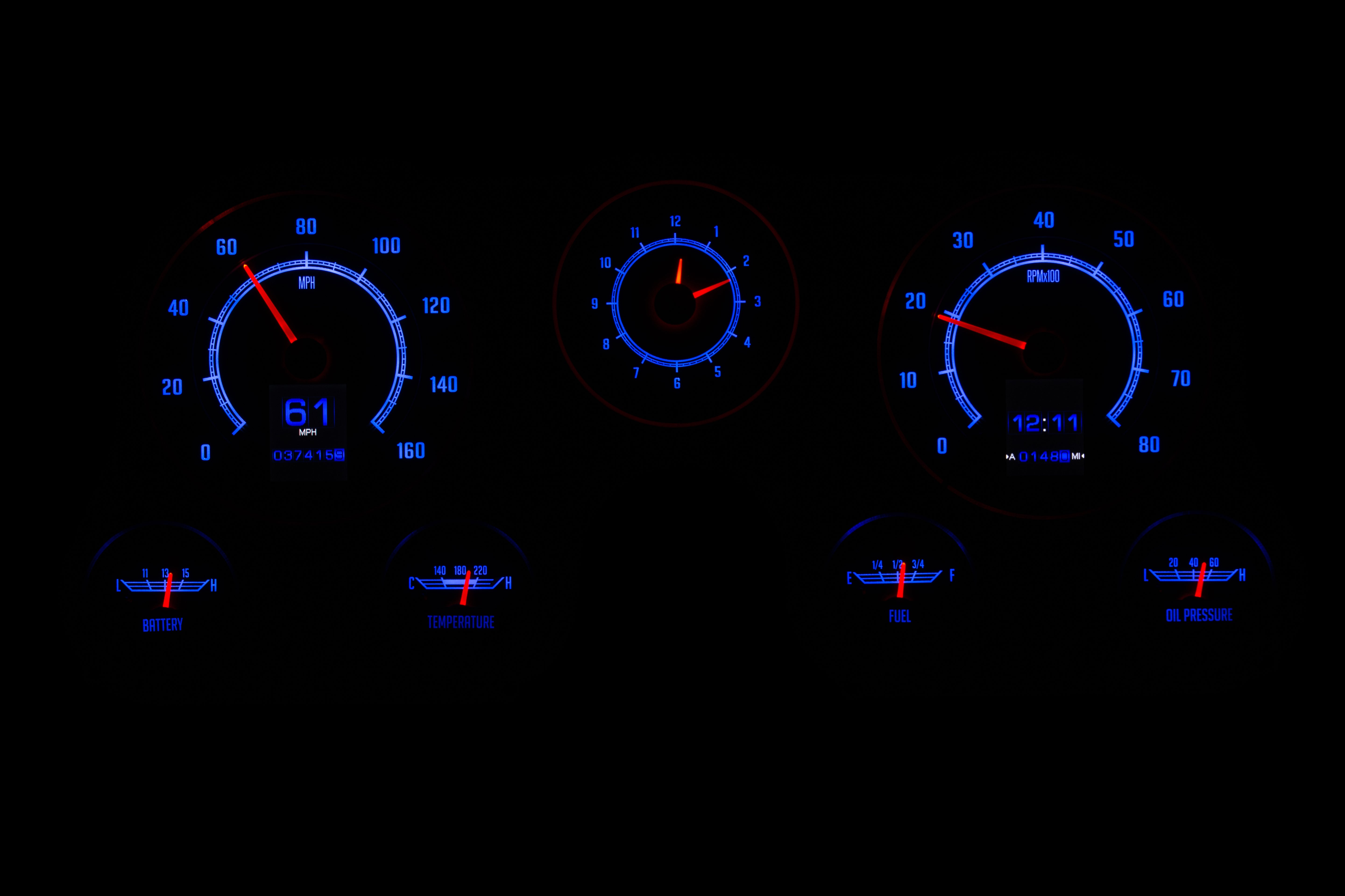 Dakota Digital RTX-67C-PU-X — 1967–1972 Chevy/GMC C10 Truck RTX Instrument System
