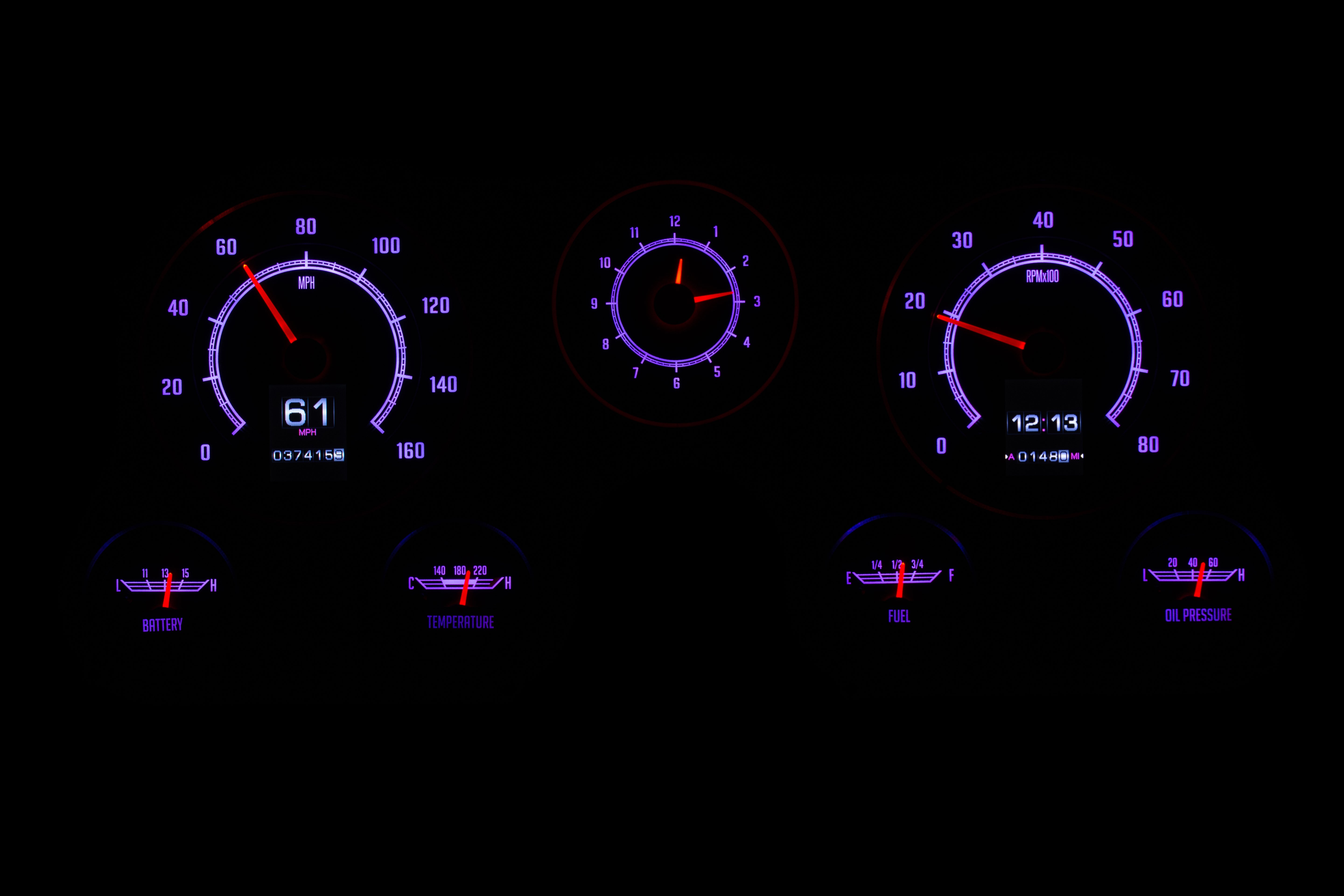 Dakota Digital RTX-67C-PU-X — 1967–1972 Chevy/GMC C10 Truck RTX Instrument System