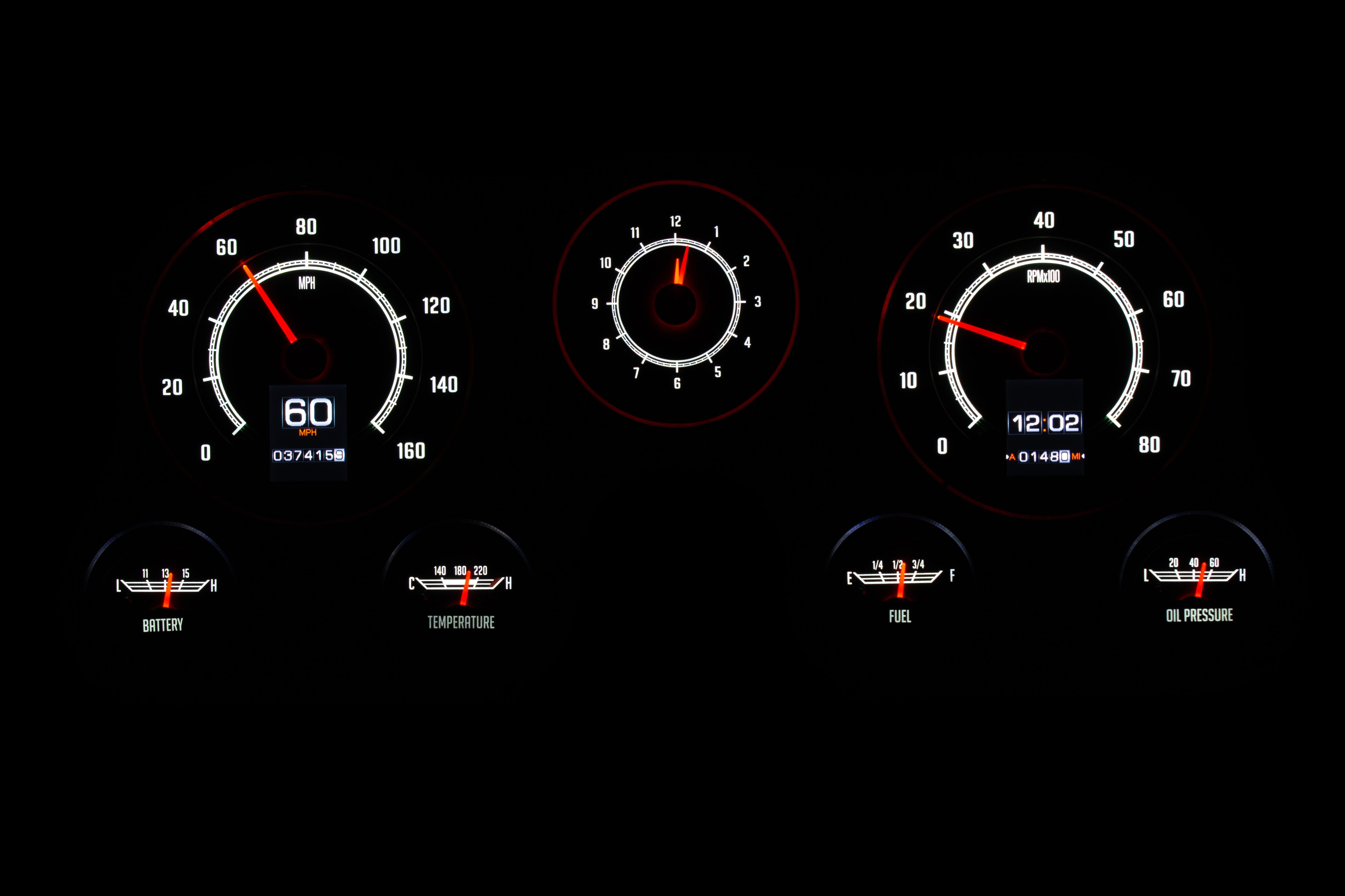 Dakota Digital RTX-67C-PU-X — 1967–1972 Chevy/GMC C10 Truck RTX Instrument System