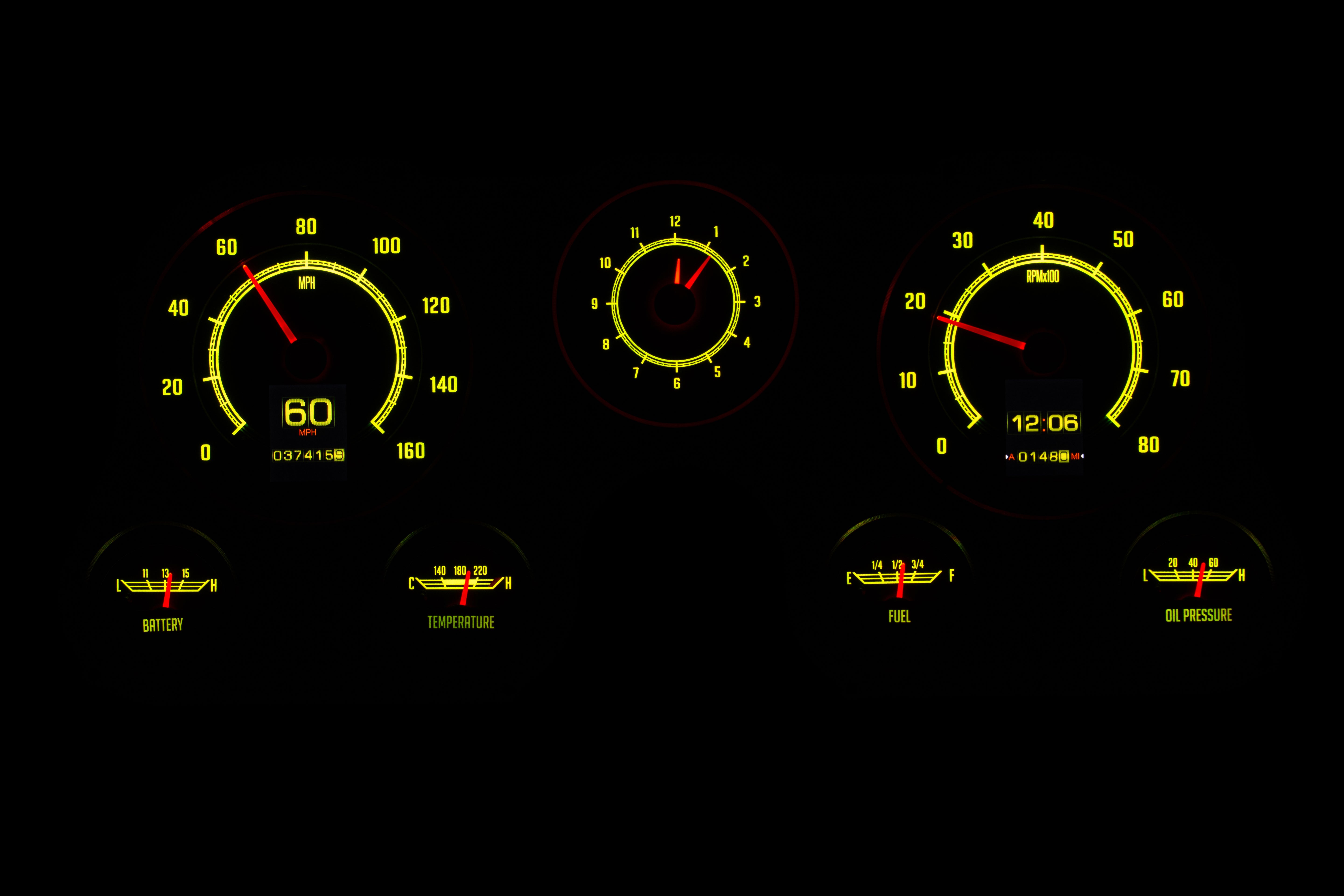 Dakota Digital RTX-67C-PU-X — 1967–1972 Chevy/GMC C10 Truck RTX Instrument System