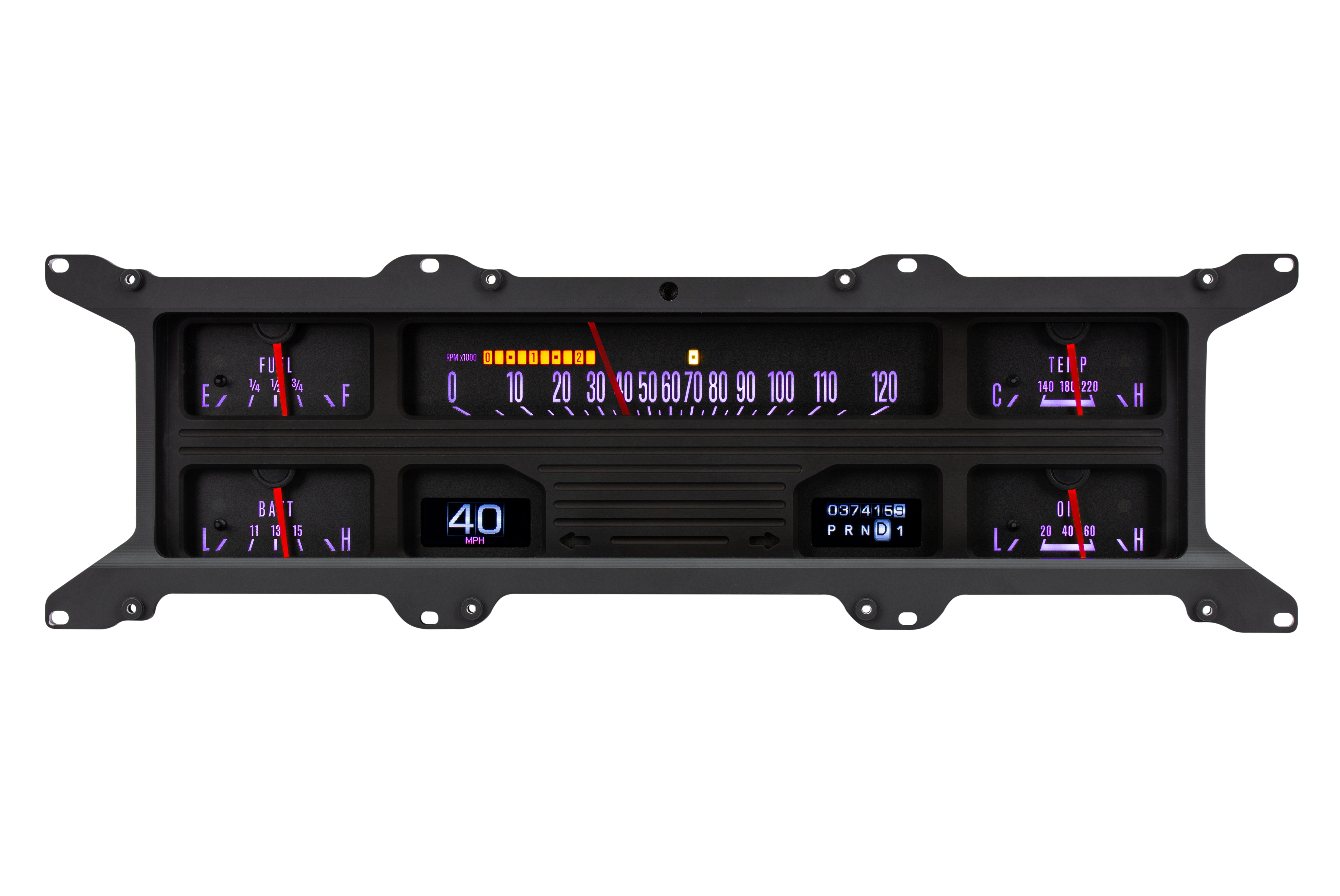Dakota Digital RTX-67F-PU-X — 1967–72 Ford F-100 / F-Series RTX Gauge