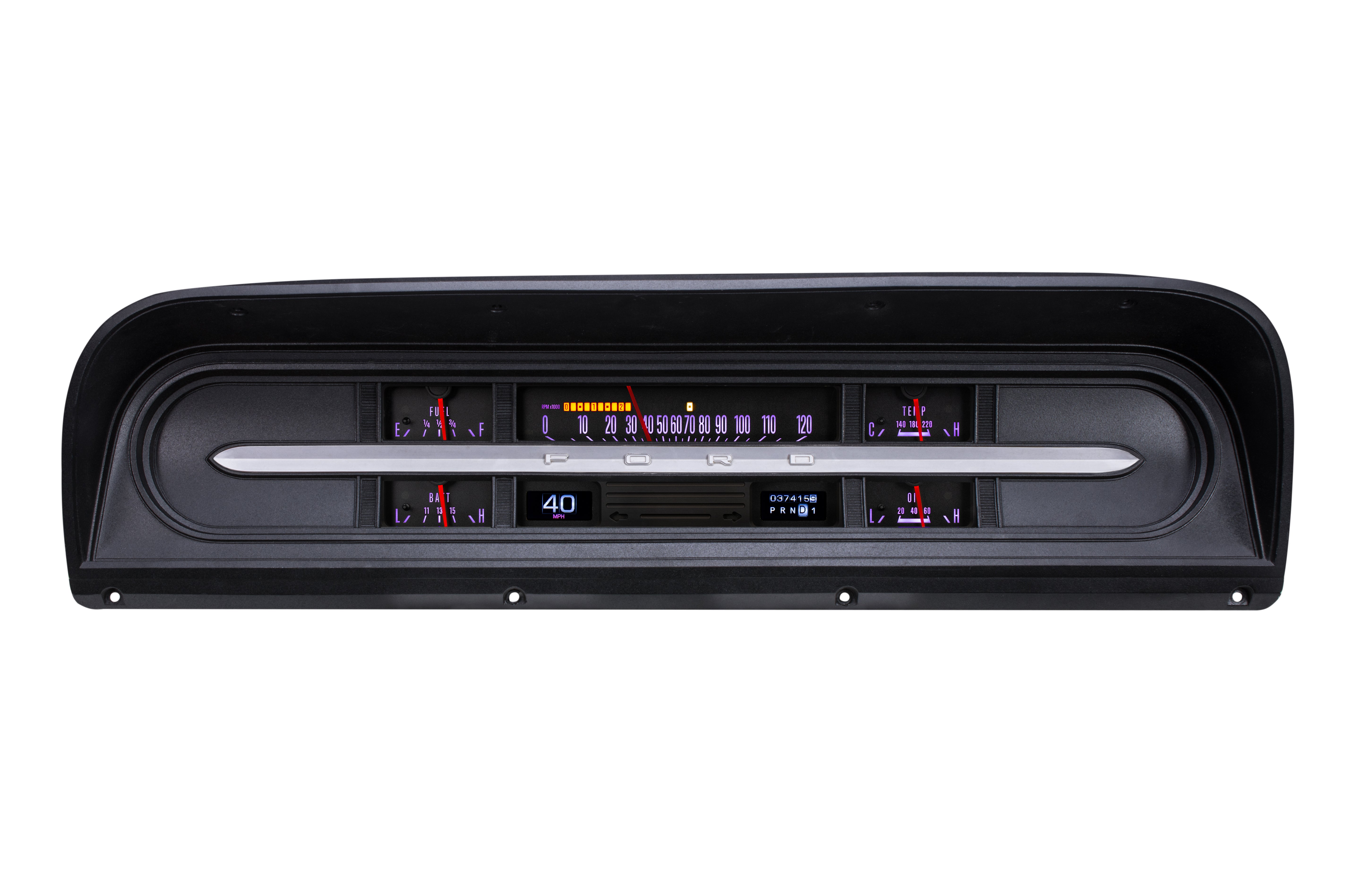Dakota Digital RTX-67F-PU-X — 1967–72 Ford F-100 / F-Series RTX Gauge
