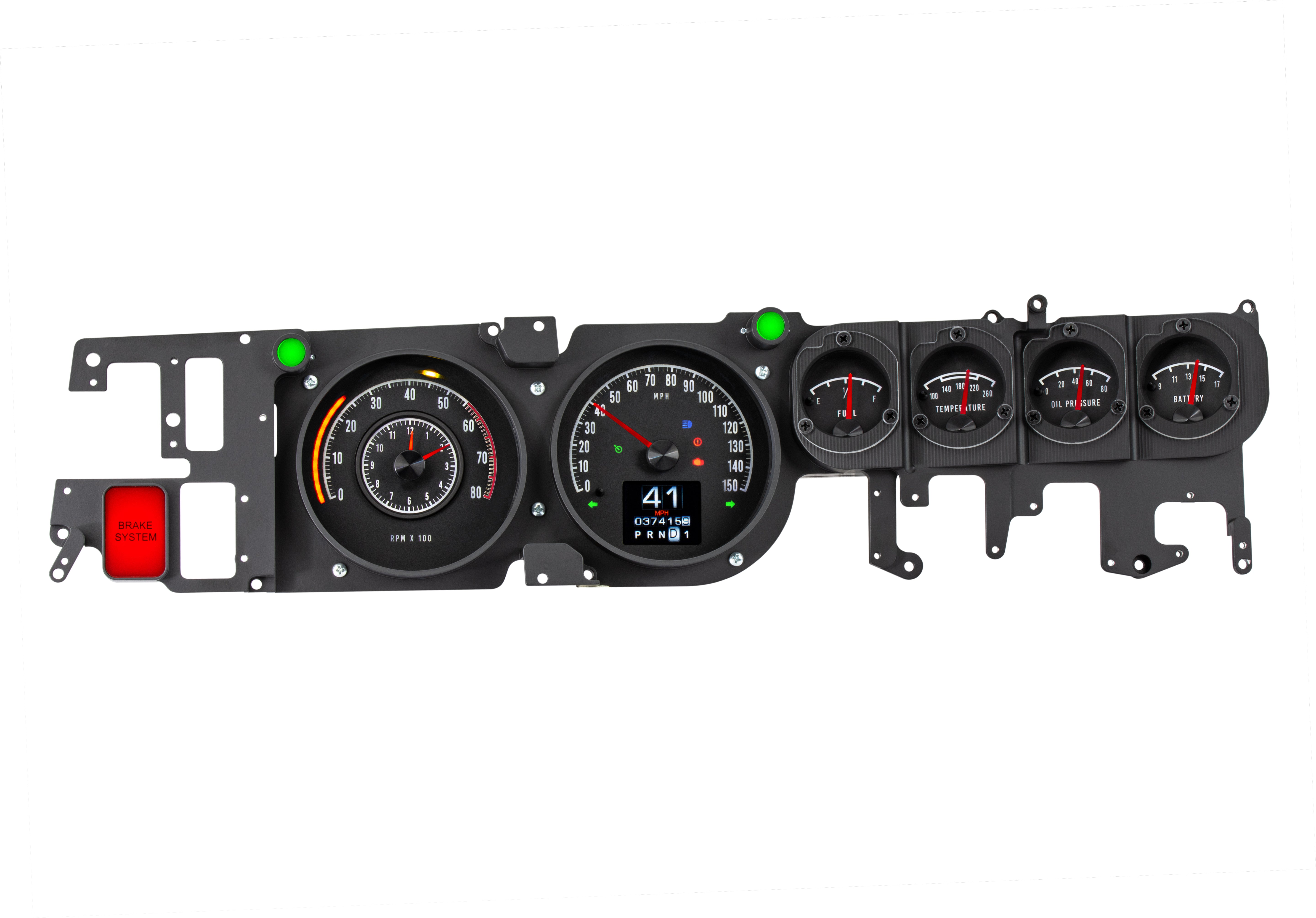 Dakota Digital RTX-68D-CHG-X — 1968–70 Dodge Charger RTX Gauge