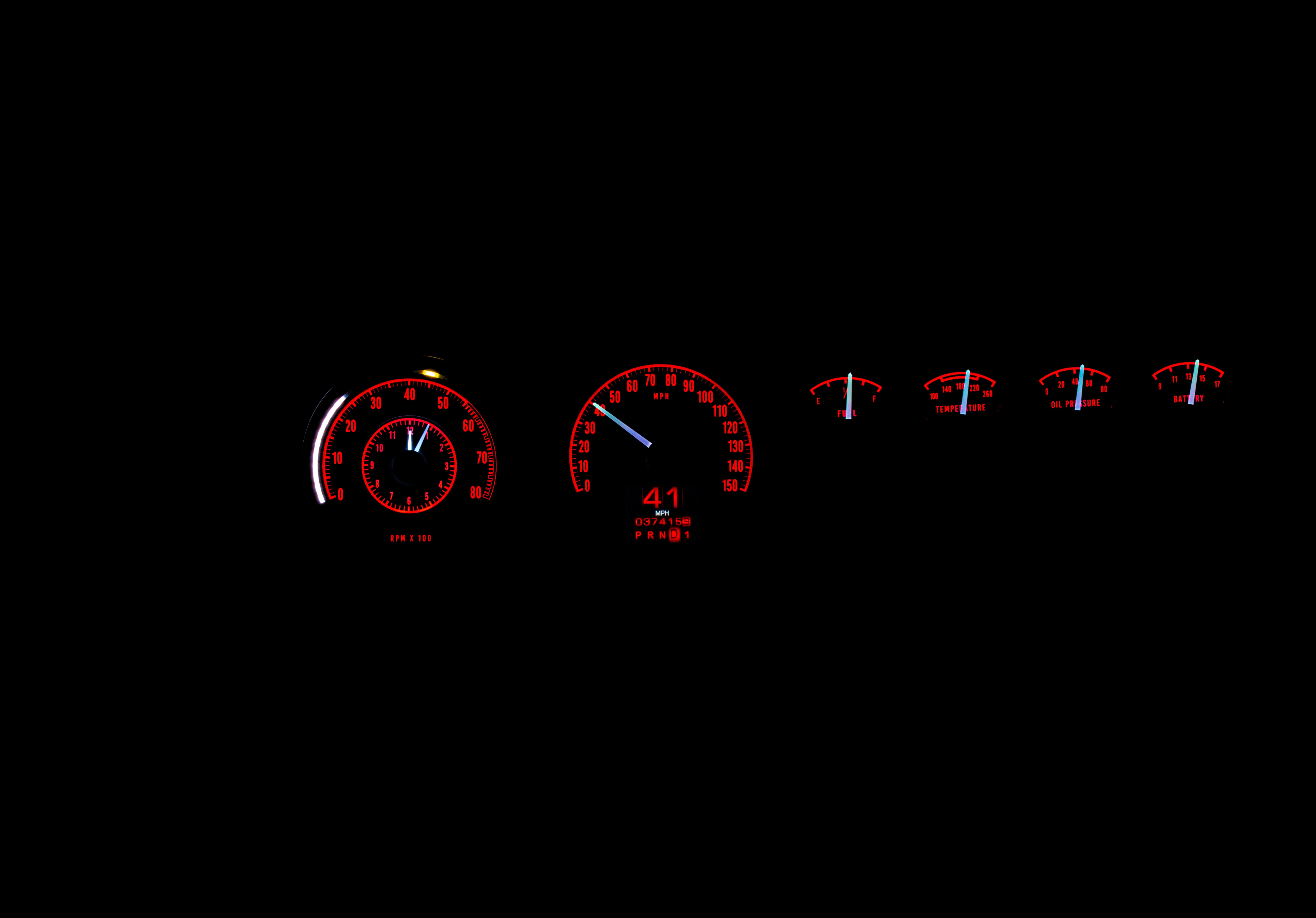 Dakota Digital RTX-68D-CHG-X — 1968–70 Dodge Charger RTX Gauge