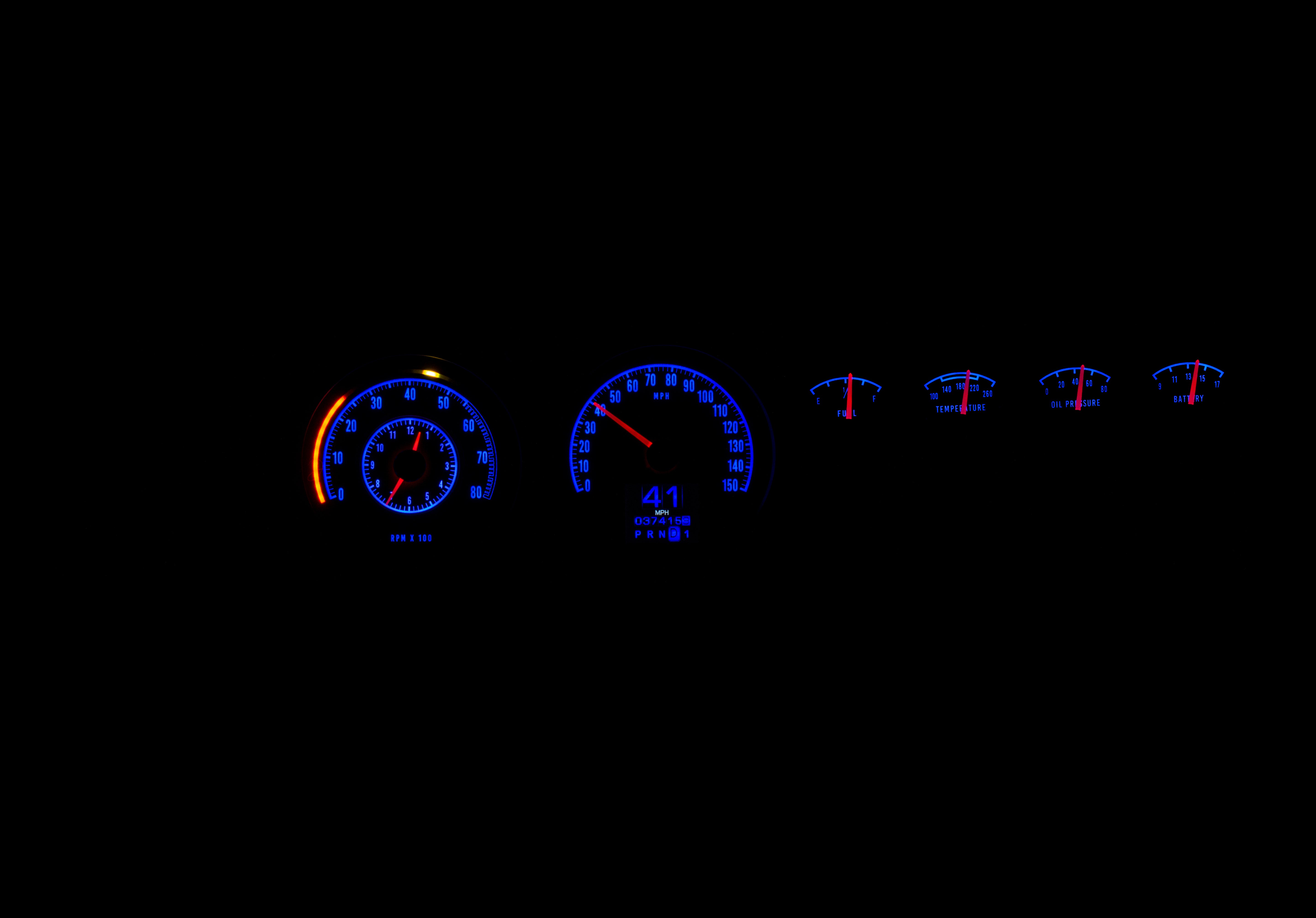 Dakota Digital RTX-68D-CHG-X — 1968–70 Dodge Charger RTX Gauge