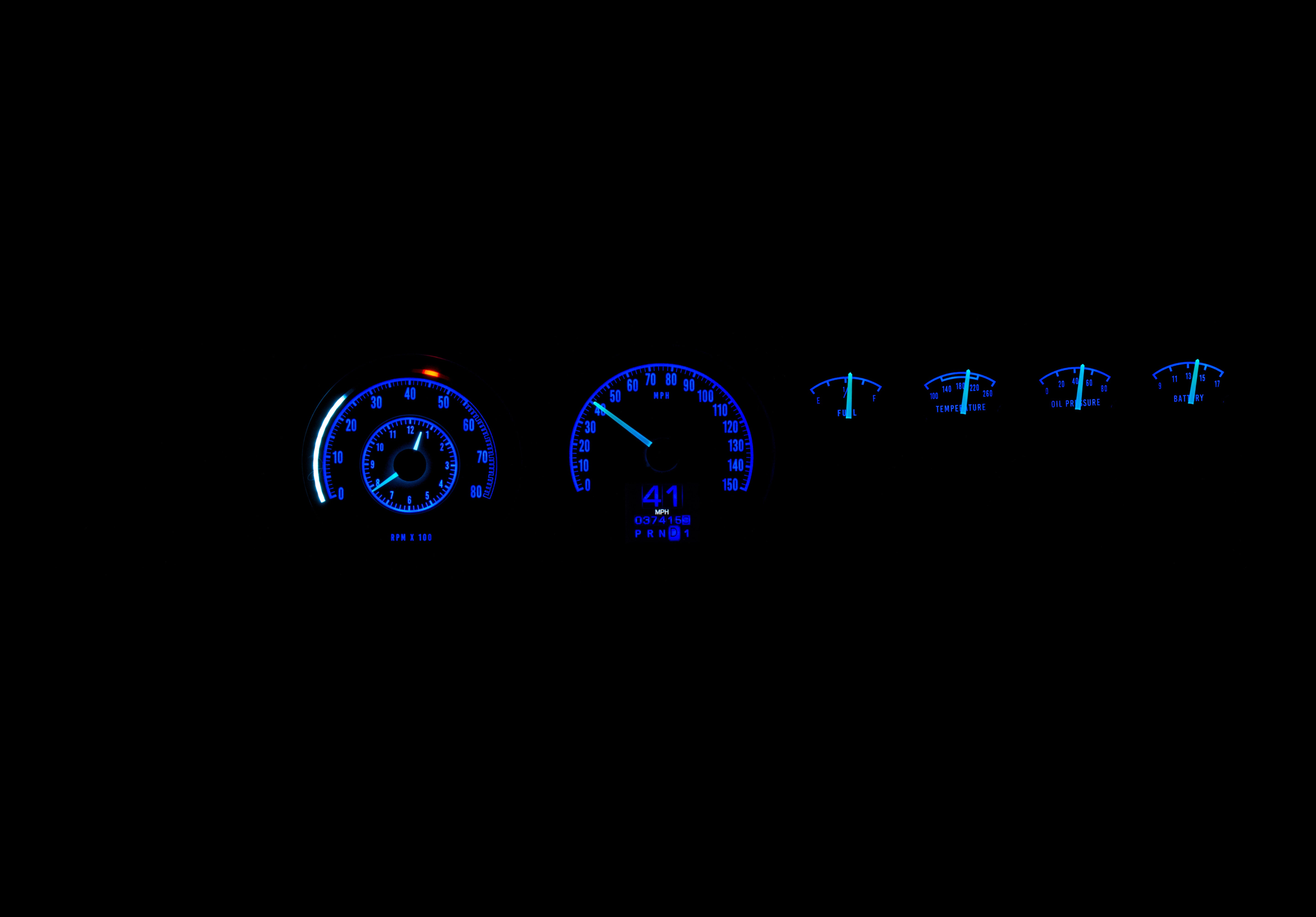 Dakota Digital RTX-68D-CHG-X — 1968–70 Dodge Charger RTX Gauge