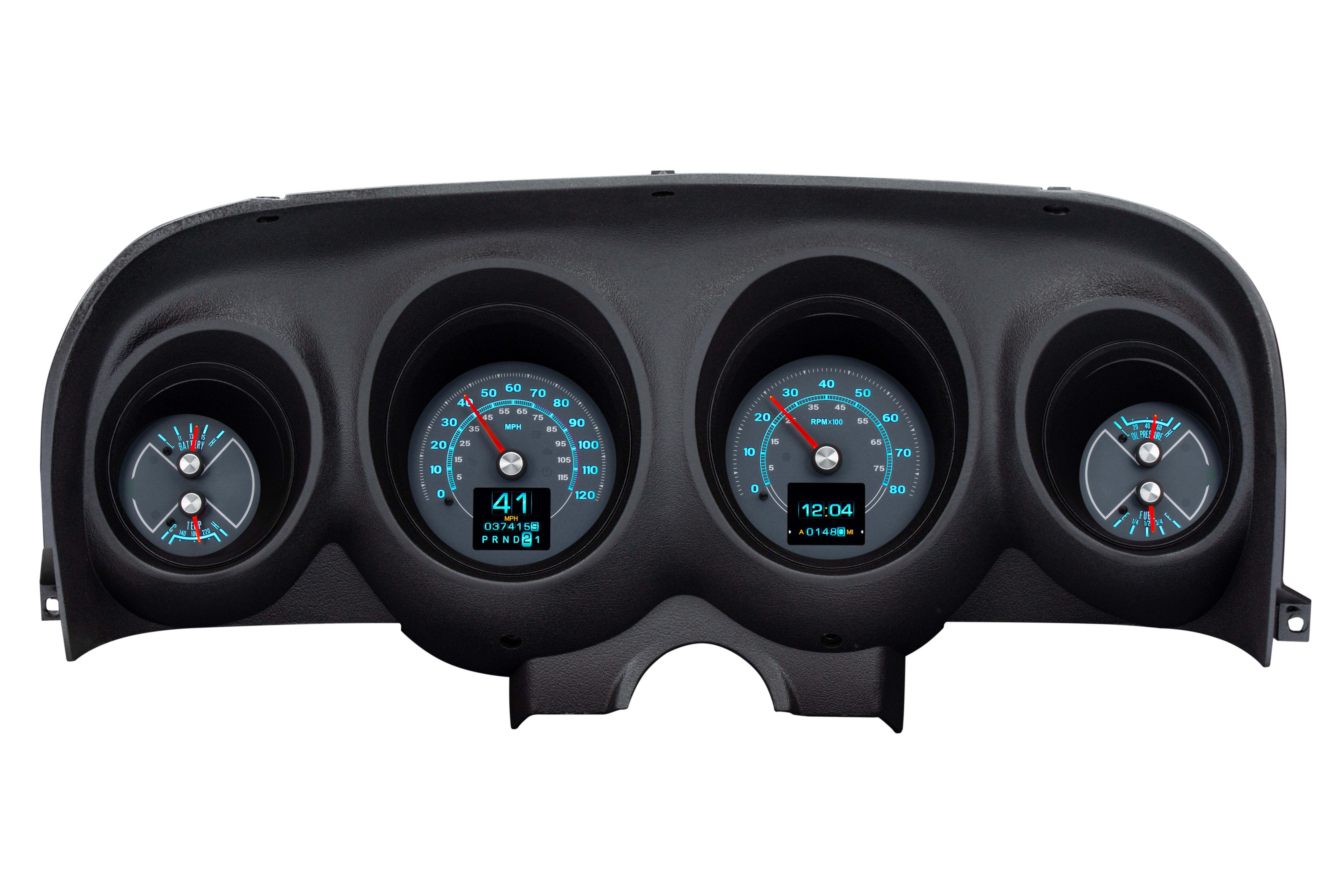 Dakota Digital RTX-69F-MUS-X — 1969–70 Ford Mustang RTX Gauge
