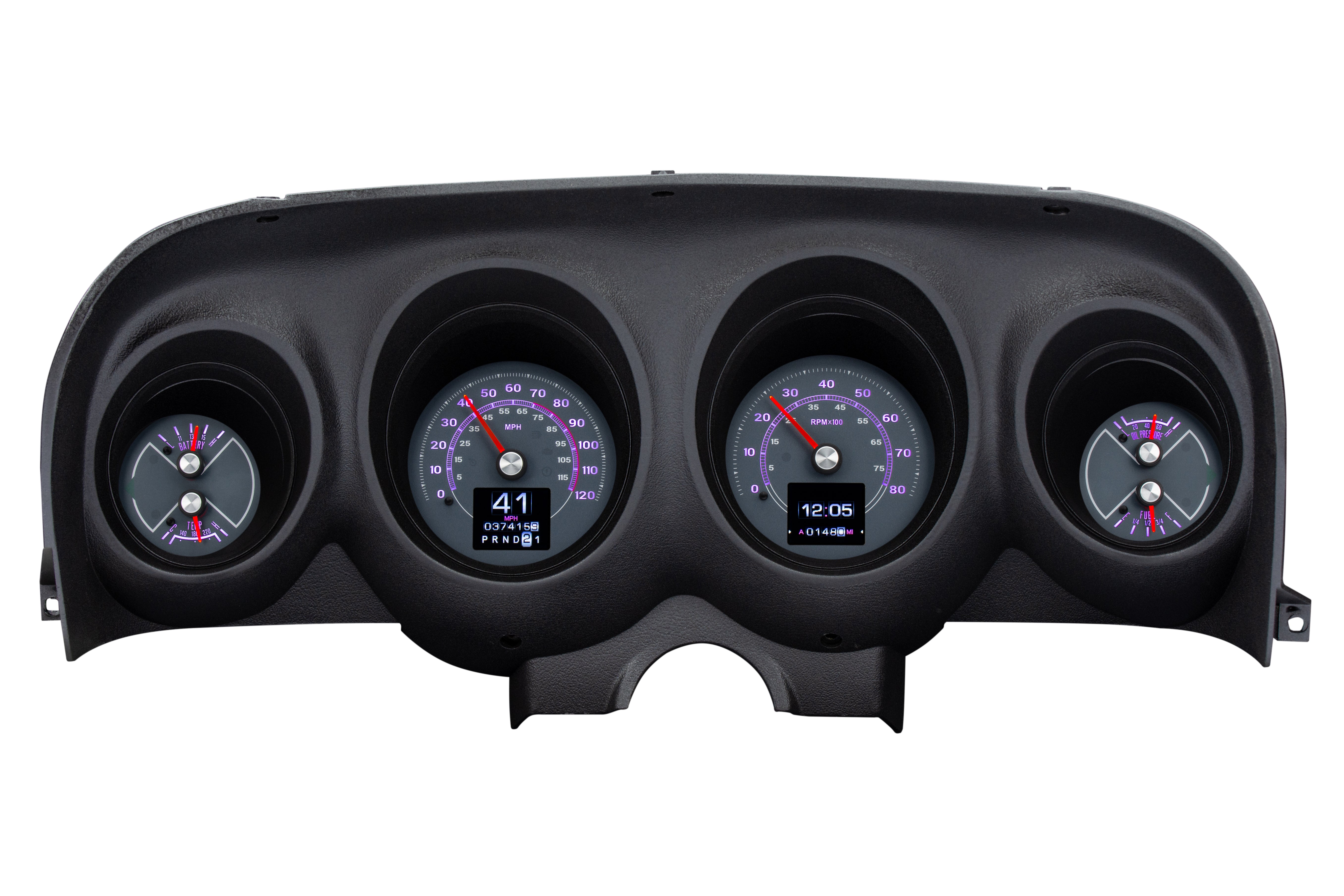 Dakota Digital RTX-69F-MUS-X — 1969–70 Ford Mustang RTX Gauge