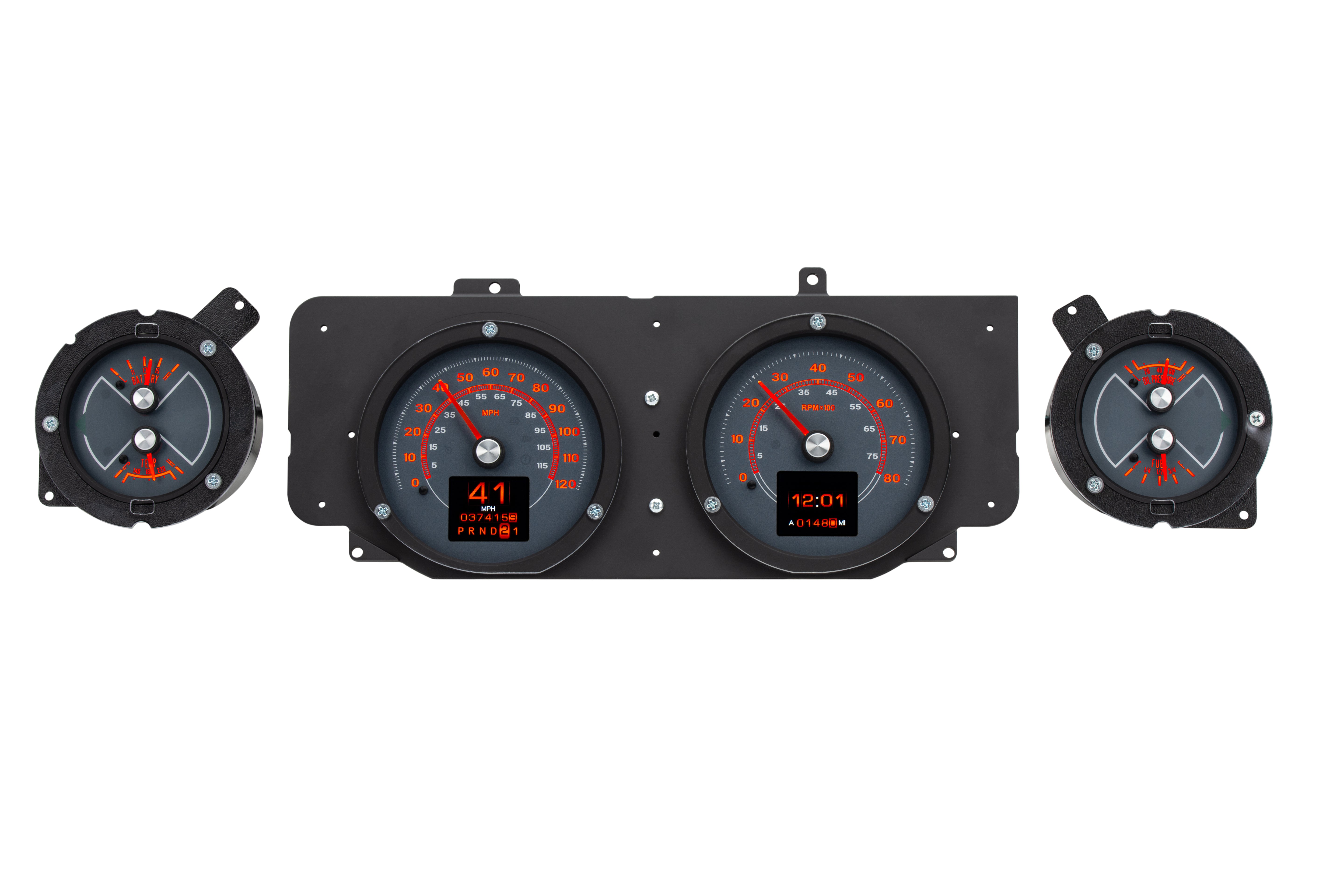Dakota Digital RTX-69F-MUS-X — 1969–70 Ford Mustang RTX Gauge