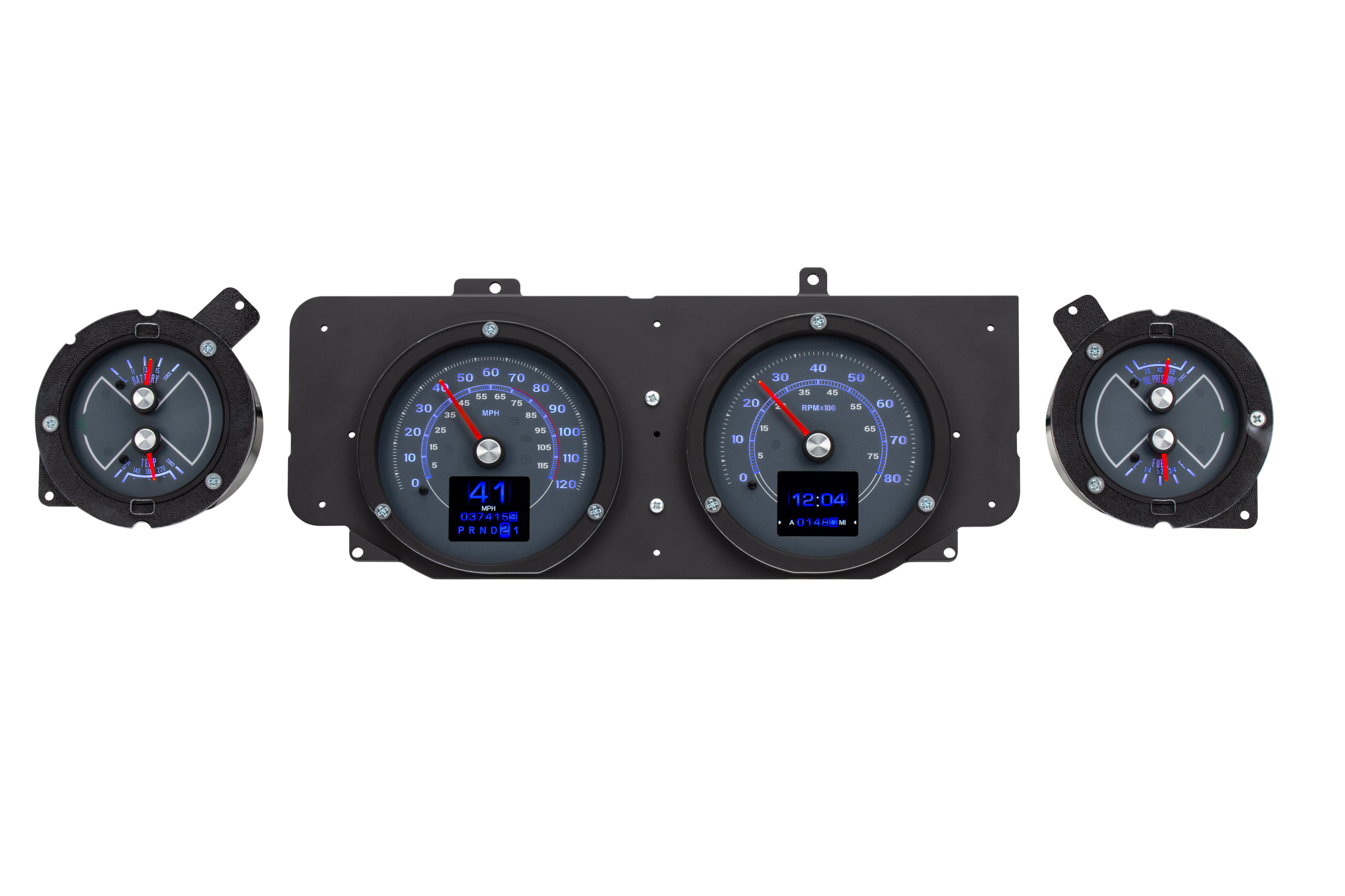 Dakota Digital RTX-69F-MUS-X — 1969–70 Ford Mustang RTX Gauge