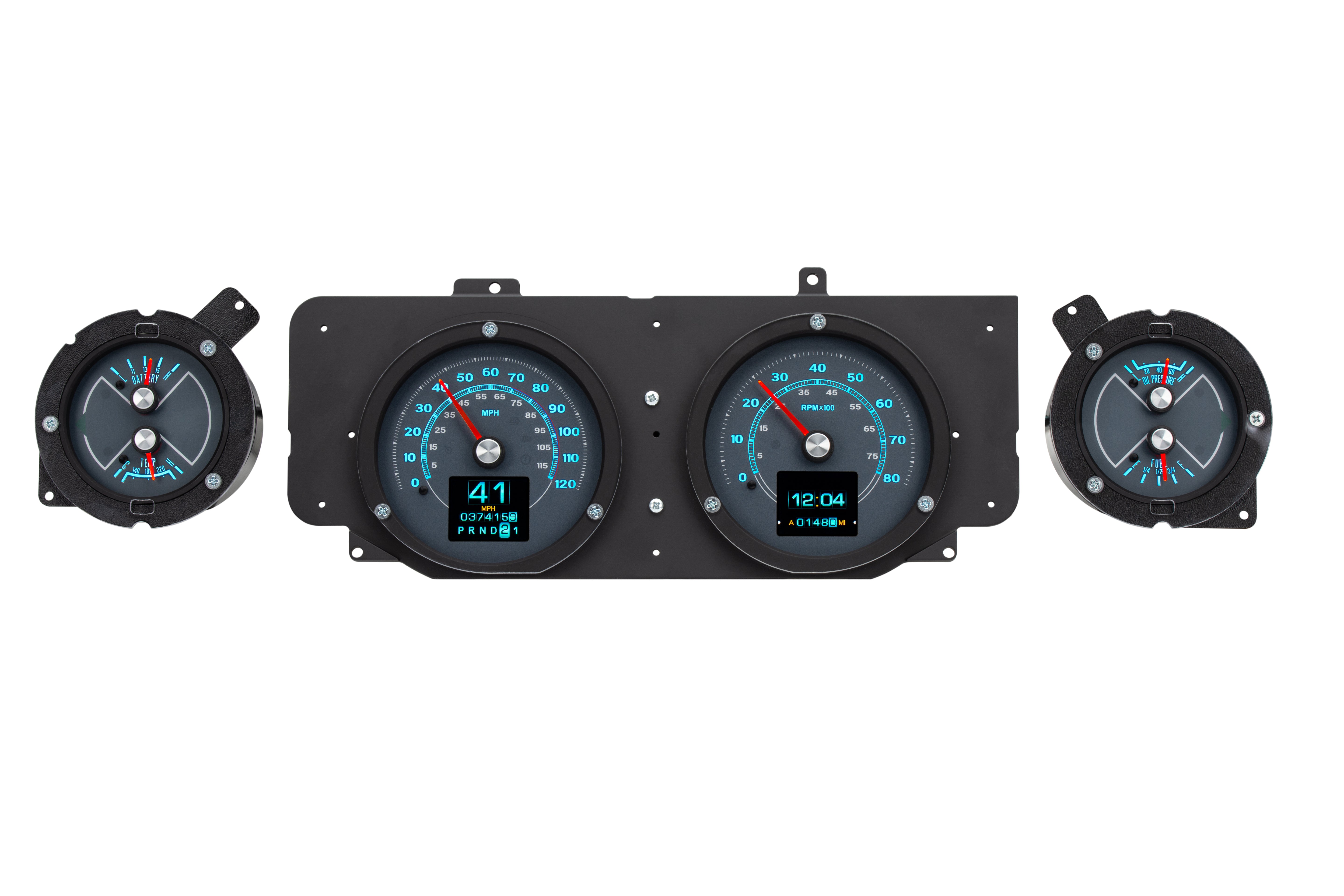 Dakota Digital RTX-69F-MUS-X — 1969–70 Ford Mustang RTX Gauge