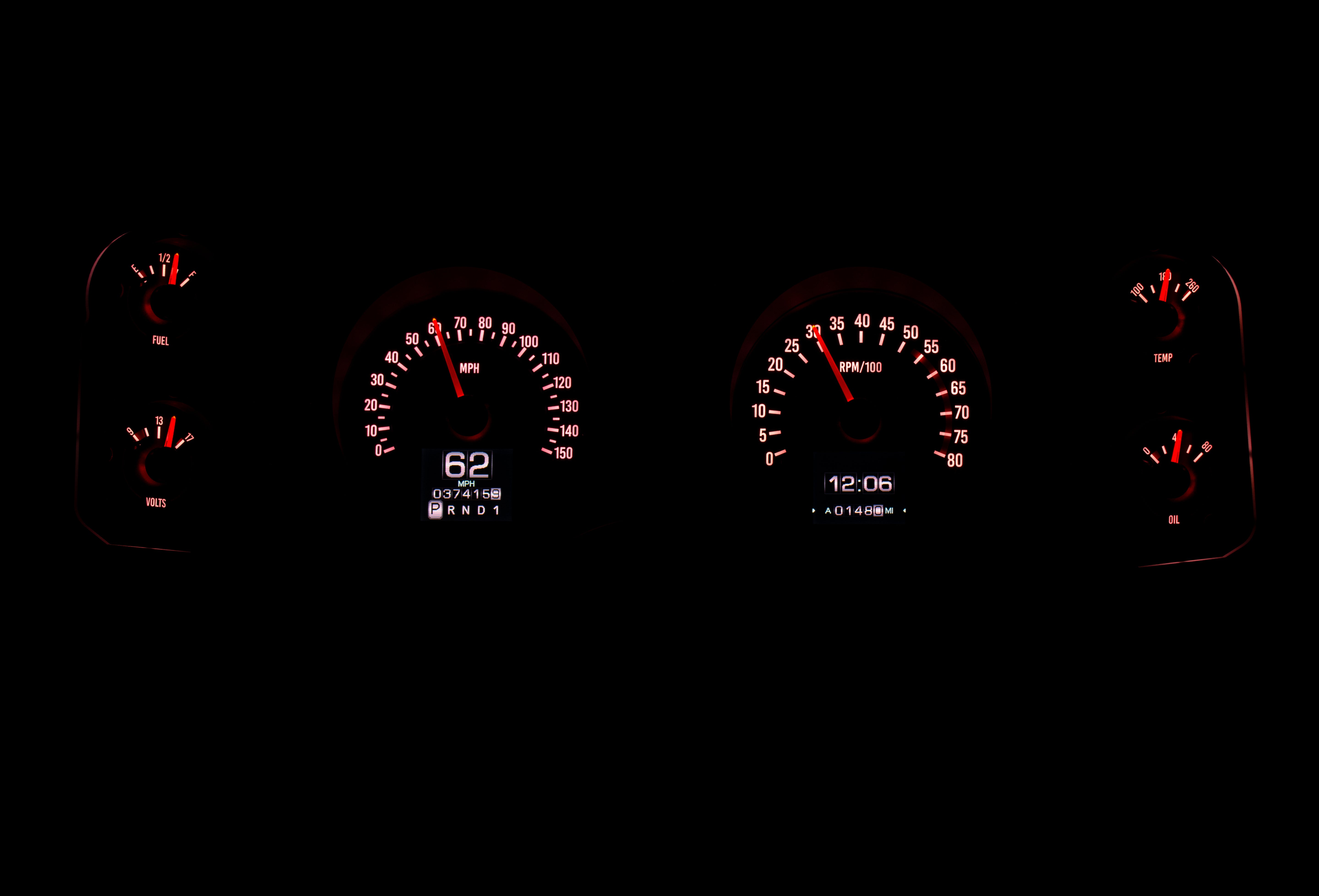 Dakota Digital RTX-70C-CAM-X — 1970–1978 Chevy Camaro RTX Instrument System