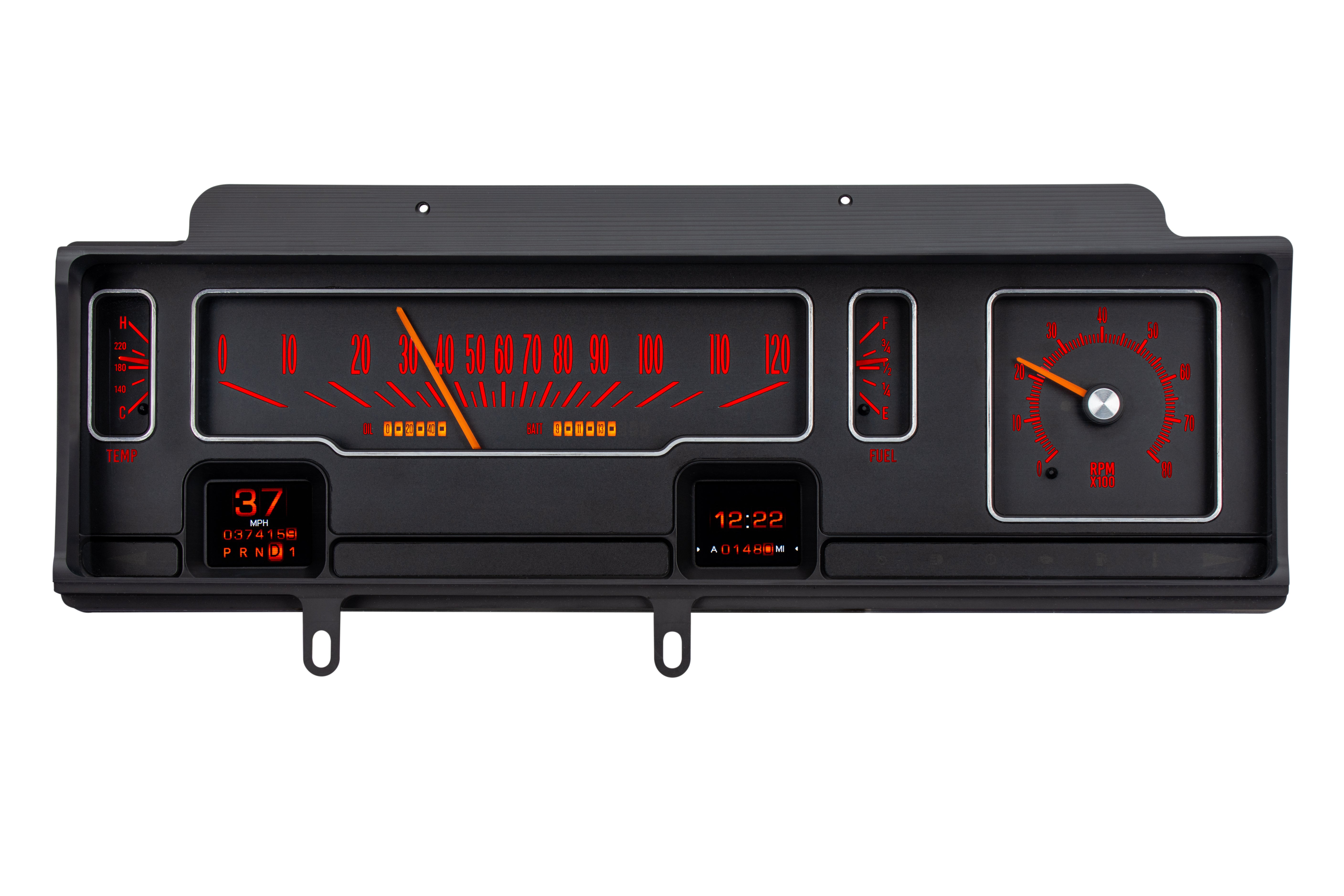 Dakota Digital RTX-70C-MAL-X — 1970–72 Chevy Malibu / Non-SS Chevelle / El Camino RTX Gauge Kit