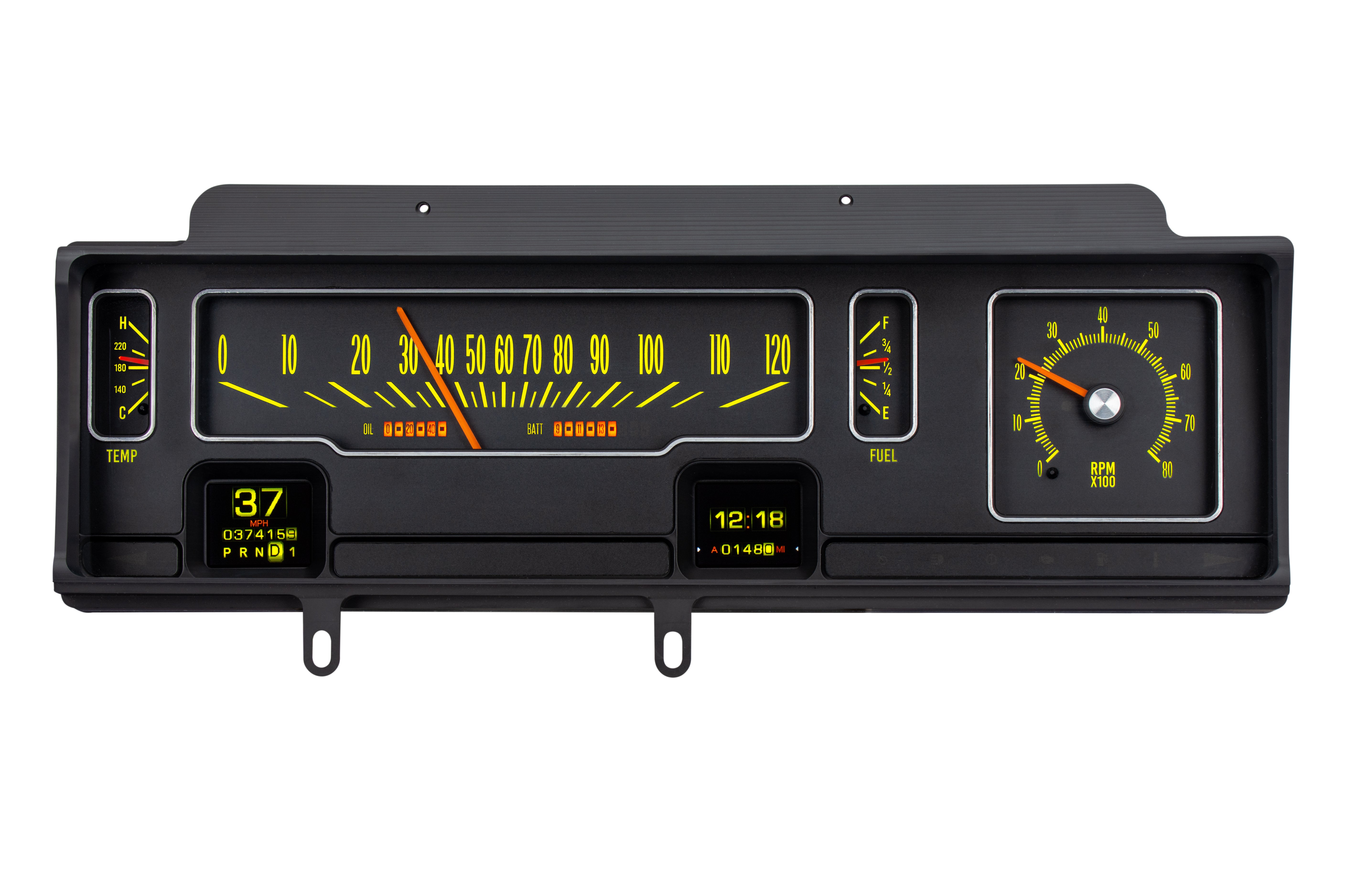 Dakota Digital RTX-70C-MAL-X — 1970–72 Chevy Malibu / Non-SS Chevelle / El Camino RTX Gauge Kit