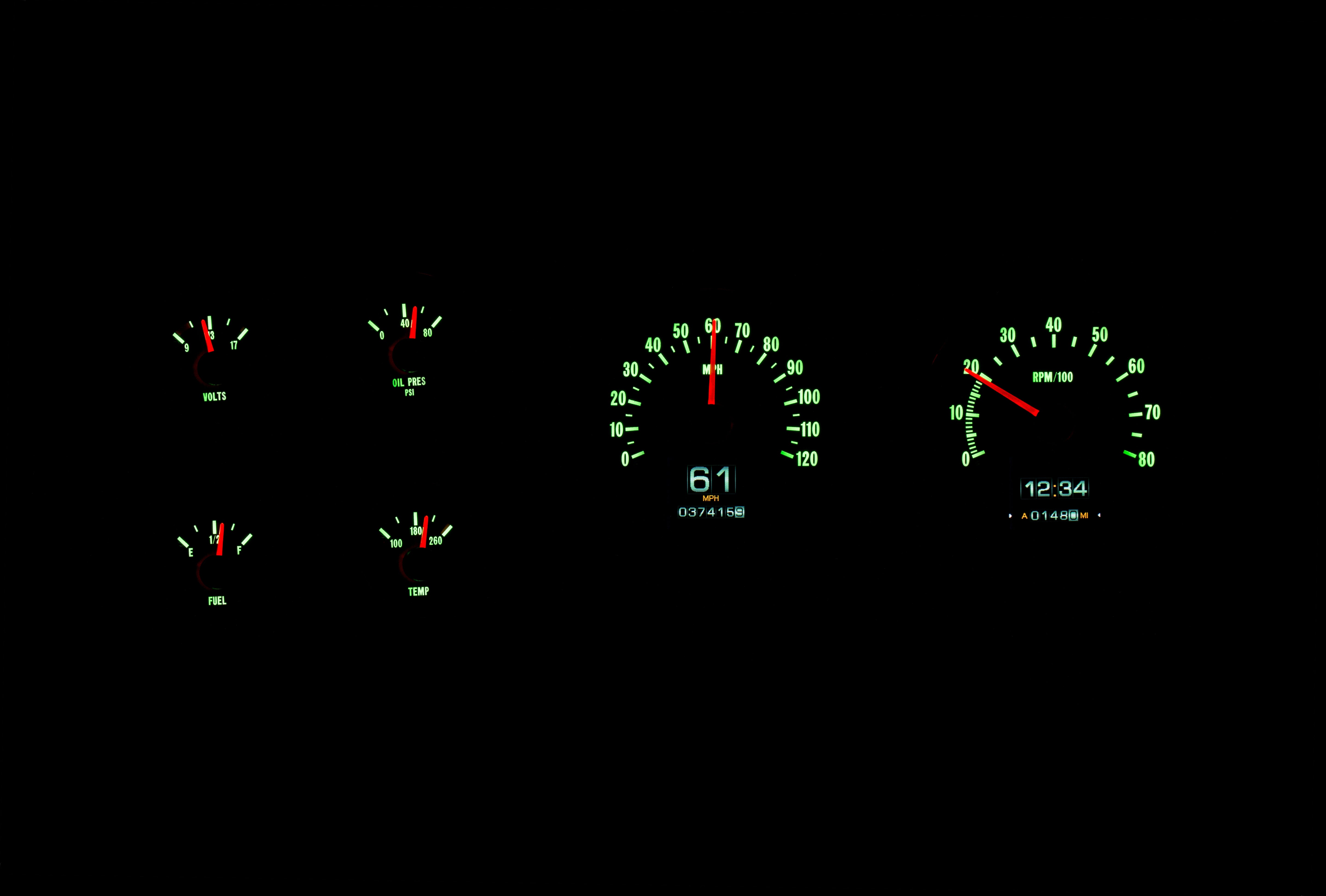 Dakota Digital RTX-73C-PU-X — 1973–1975 Chevy/GMC C10 Truck RTX Instrument System