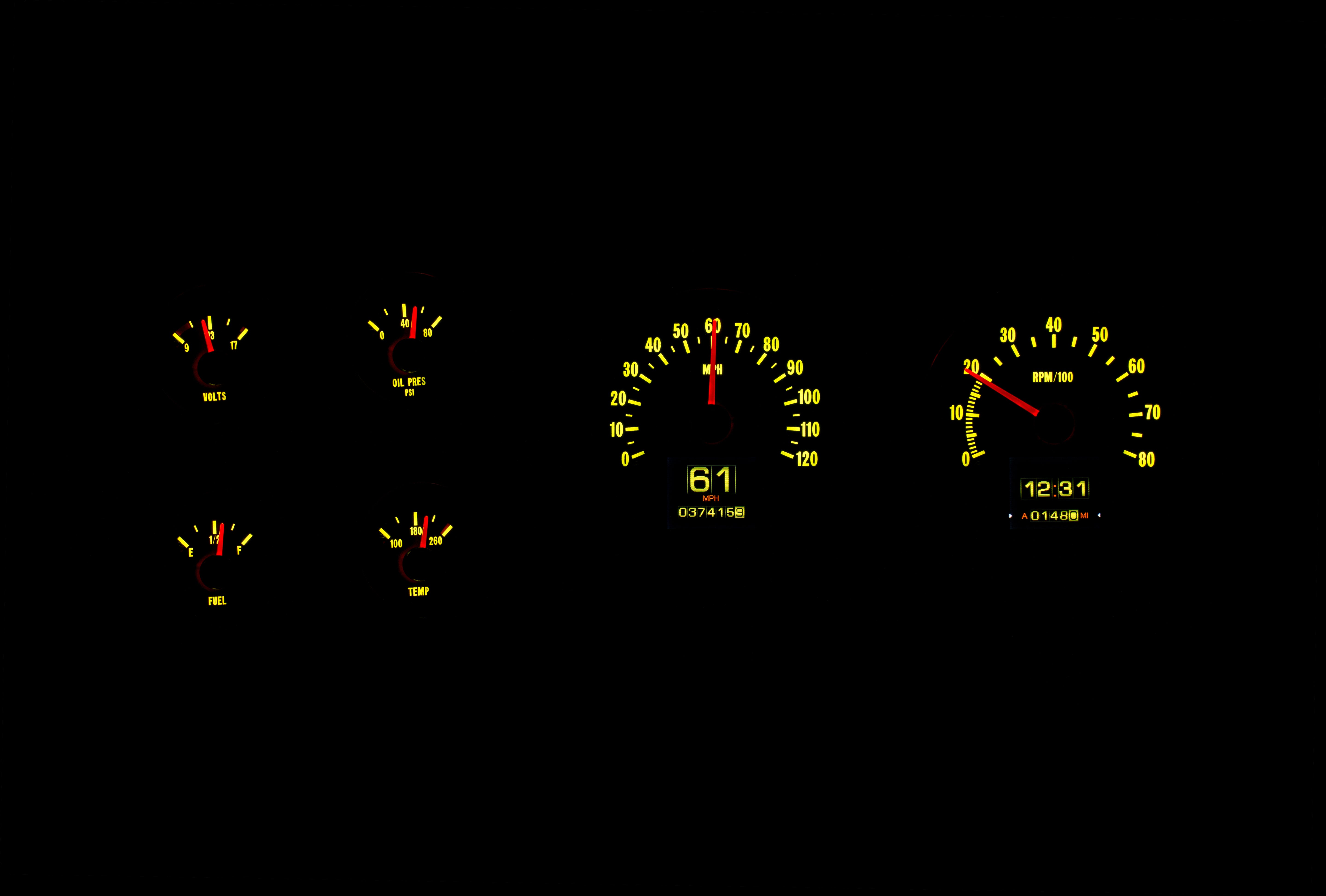 Dakota Digital RTX-73C-PU-X — 1973–1975 Chevy/GMC C10 Truck RTX Instrument System