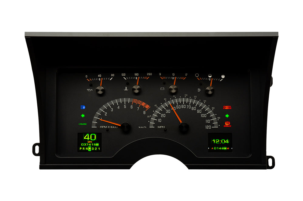 Dakota Digital RTX-92C-PU-X — 1992–1994 GM SUV (Blazer/Suburban) & Chevy/GMC Truck RTX Instrument System