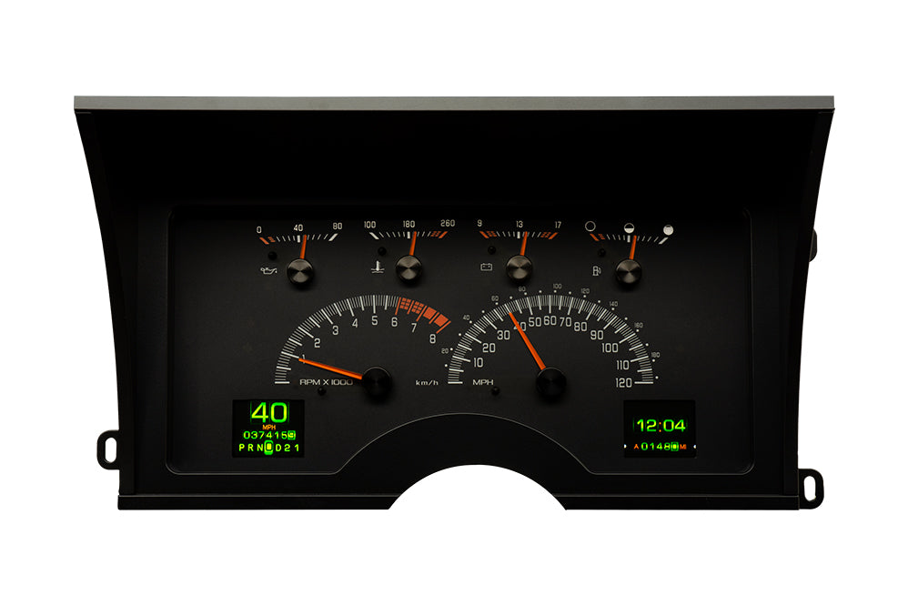 Dakota Digital RTX-92C-PU-X — 1992–1994 GM SUV (Blazer/Suburban) & Chevy/GMC Truck RTX Instrument System