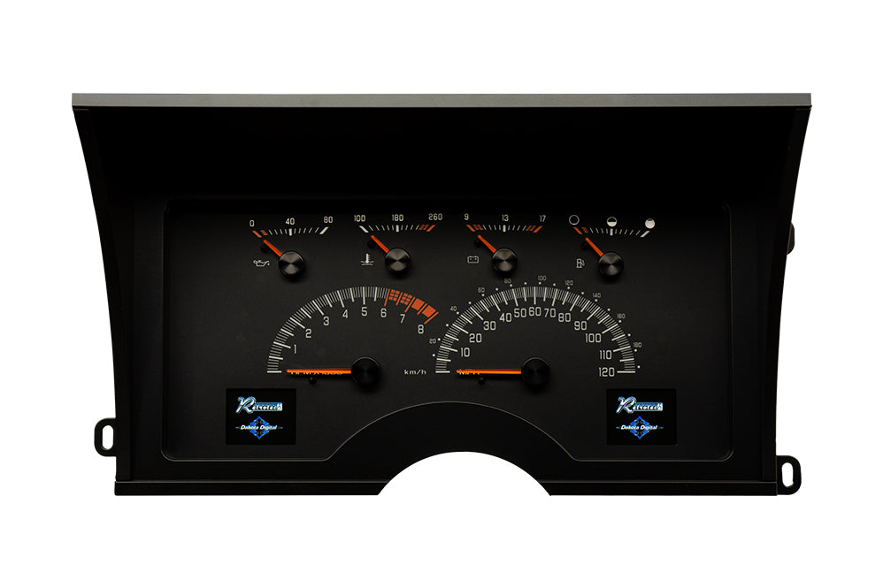 Dakota Digital RTX-92C-PU-X — 1992–1994 GM SUV (Blazer/Suburban) & Chevy/GMC Truck RTX Instrument System