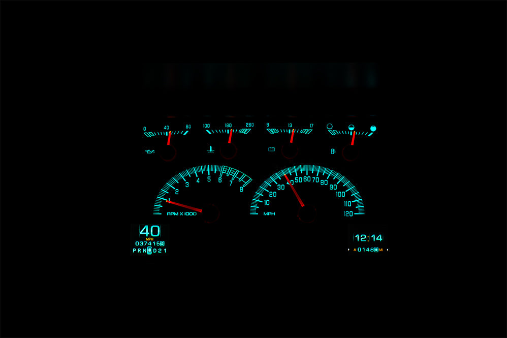 Dakota Digital RTX-92C-PU-X — 1992–1994 GM SUV (Blazer/Suburban) & Chevy/GMC Truck RTX Instrument System