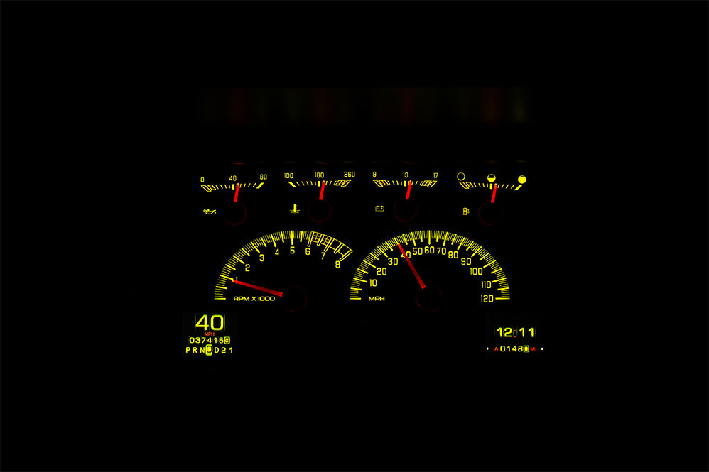 Dakota Digital RTX-92C-PU-X — 1992–1994 GM SUV (Blazer/Suburban) & Chevy/GMC Truck RTX Instrument System
