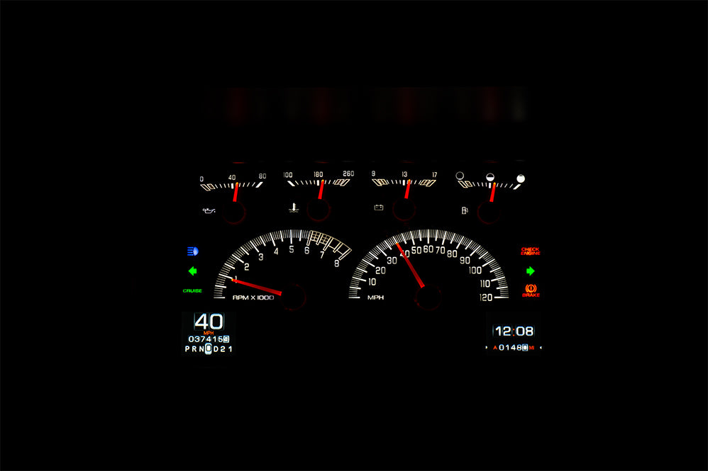 Dakota Digital RTX-92C-PU-X — 1992–1994 GM SUV (Blazer/Suburban) & Chevy/GMC Truck RTX Instrument System