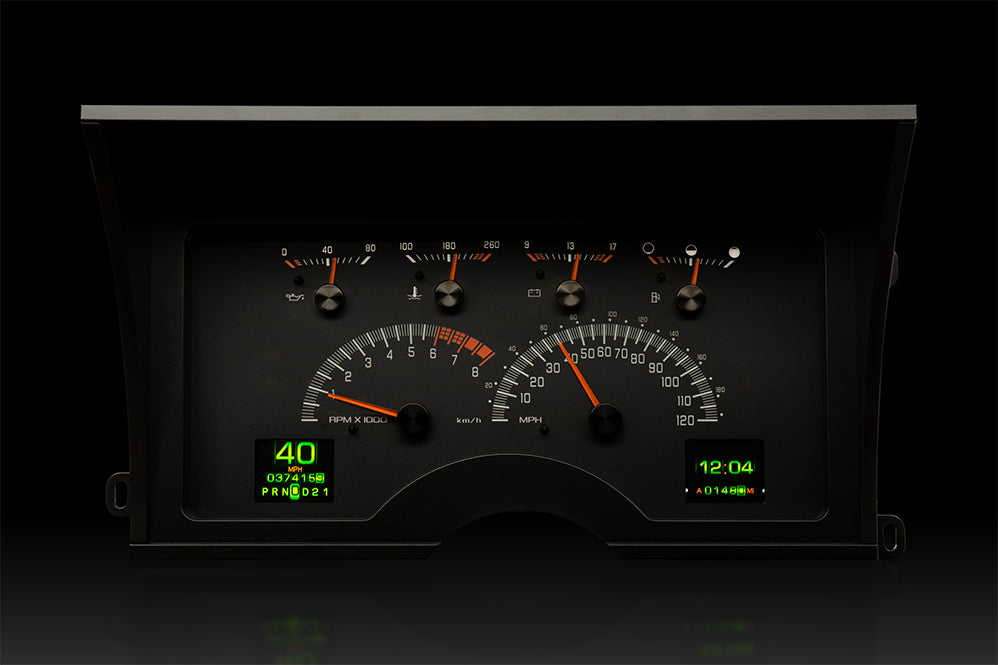 Dakota Digital RTX-92C-PU-X — 1992–1994 GM SUV (Blazer/Suburban) & Chevy/GMC Truck RTX Instrument System