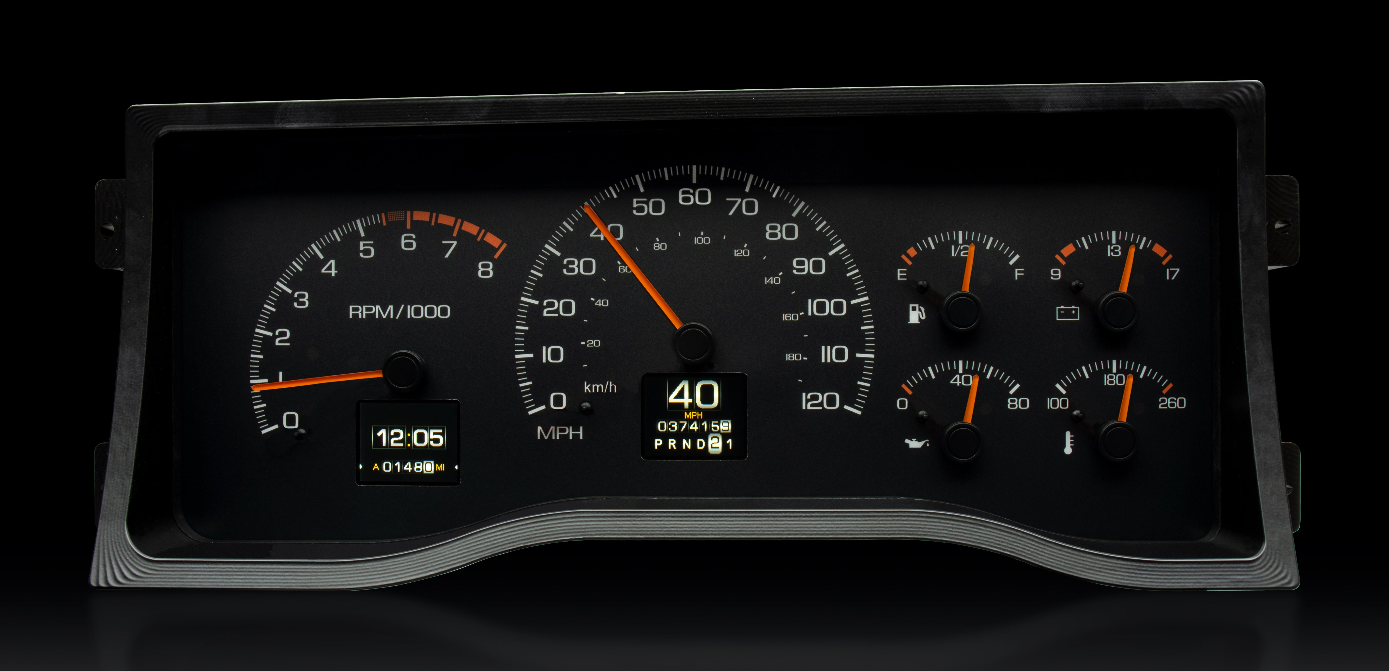 Dakota Digital RTX-95C-PU-X — 1995–98 Chevy/GMC Truck & 1995–00 SUV/HD RTX Gauge Kit