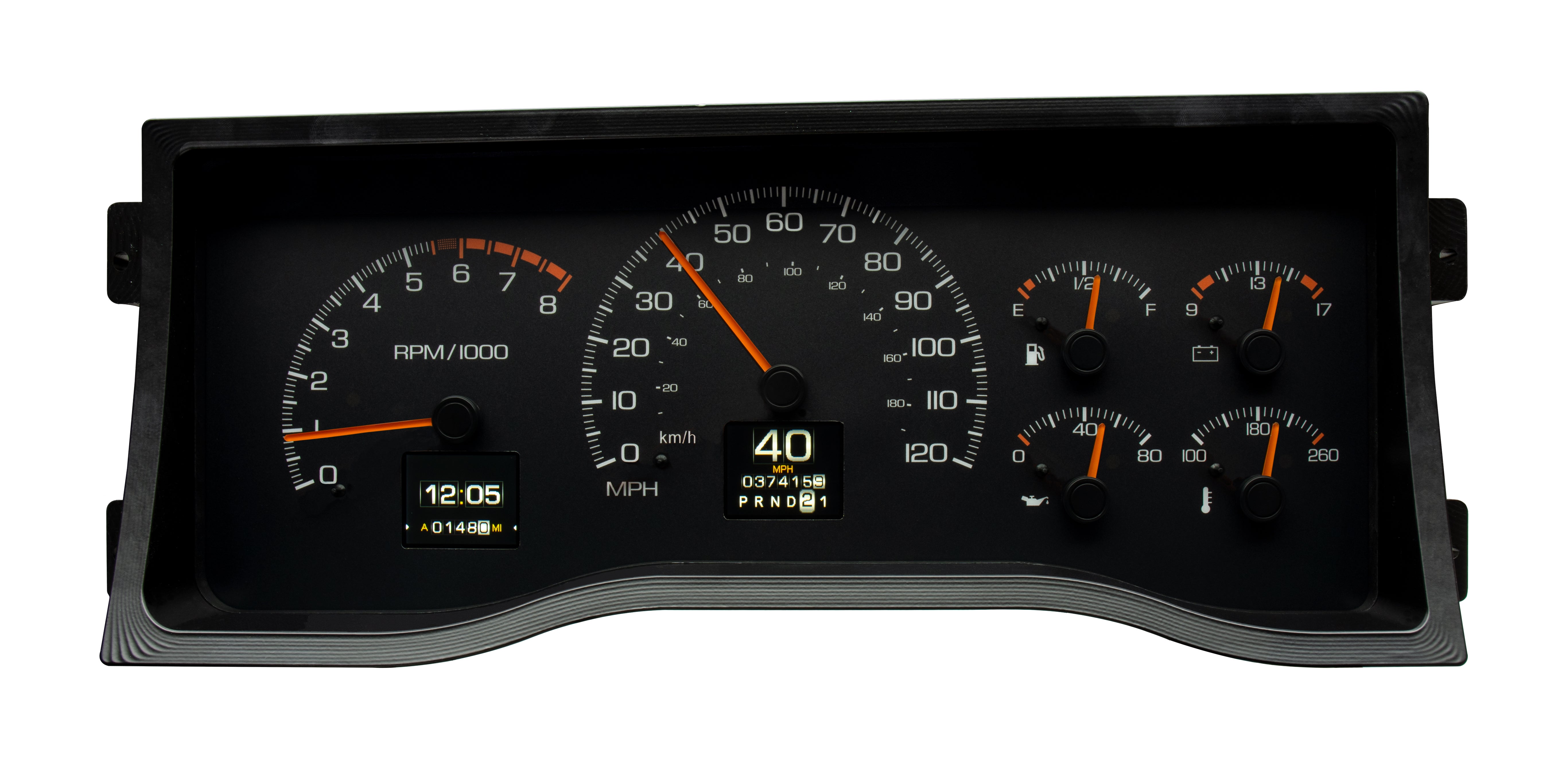 Dakota Digital RTX-95C-PU-X — 1995–98 Chevy/GMC Truck & 1995–00 SUV/HD RTX Gauge Kit