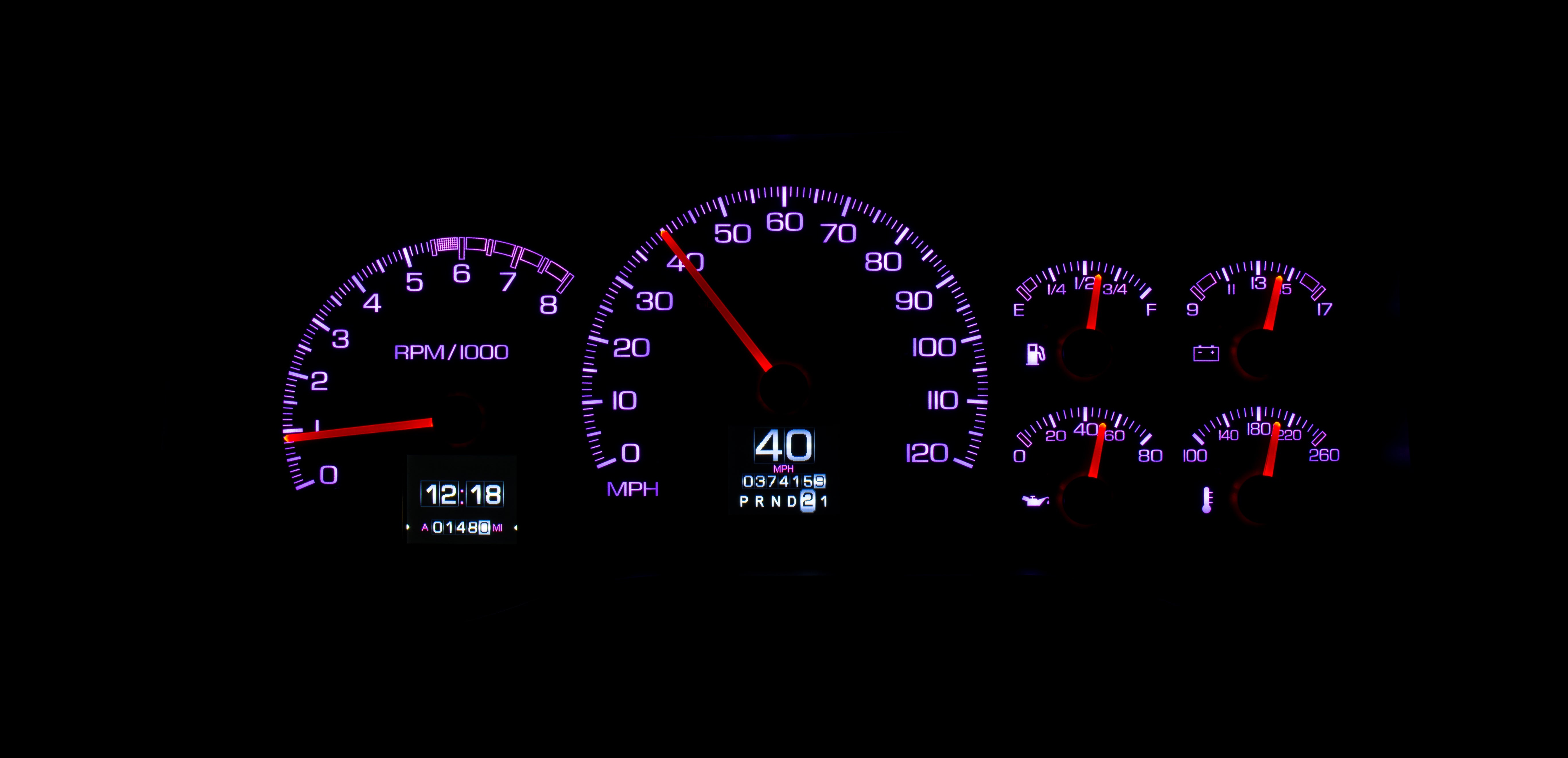 Dakota Digital RTX-95C-PU-X — 1995–98 Chevy/GMC Truck & 1995–00 SUV/HD RTX Gauge Kit