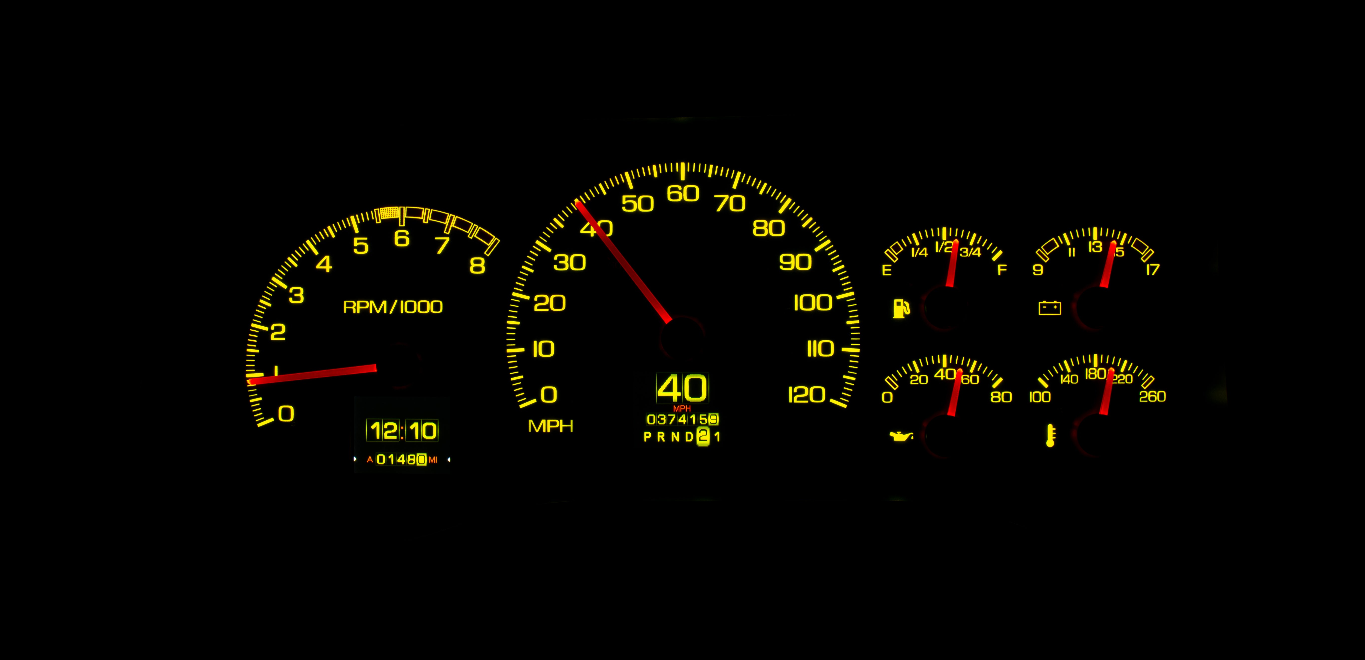 Dakota Digital RTX-95C-PU-X — 1995–98 Chevy/GMC Truck & 1995–00 SUV/HD RTX Gauge Kit