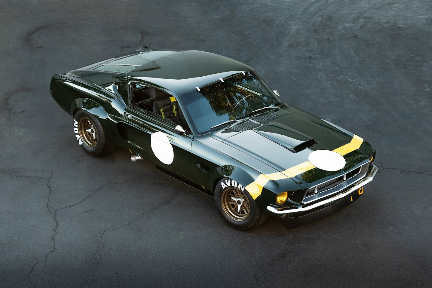 1967–1968 Mustang Flush-Mount Glass Kit — DOT, Trimless, American-Made (Fastback & Coupe)