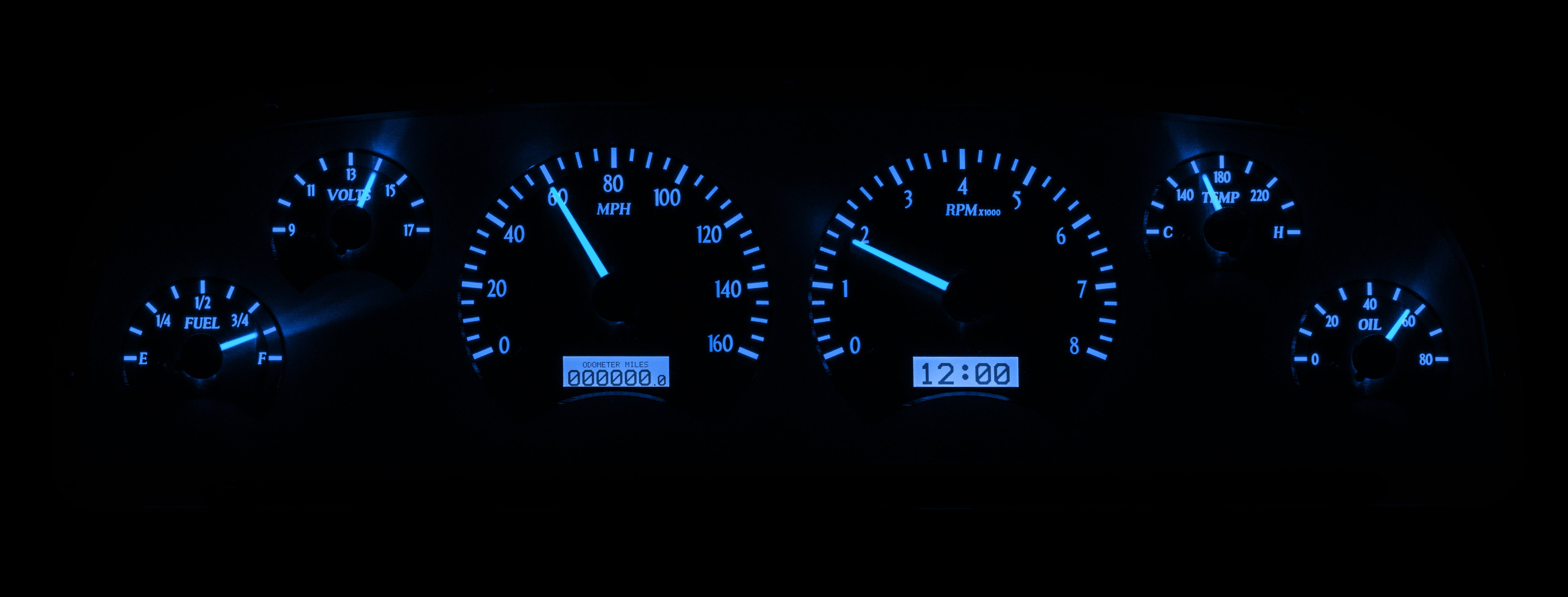 Dakota Digital VHX-64C-PU — 1964–1966 Chevy/GMC Truck VHX Instrument System
