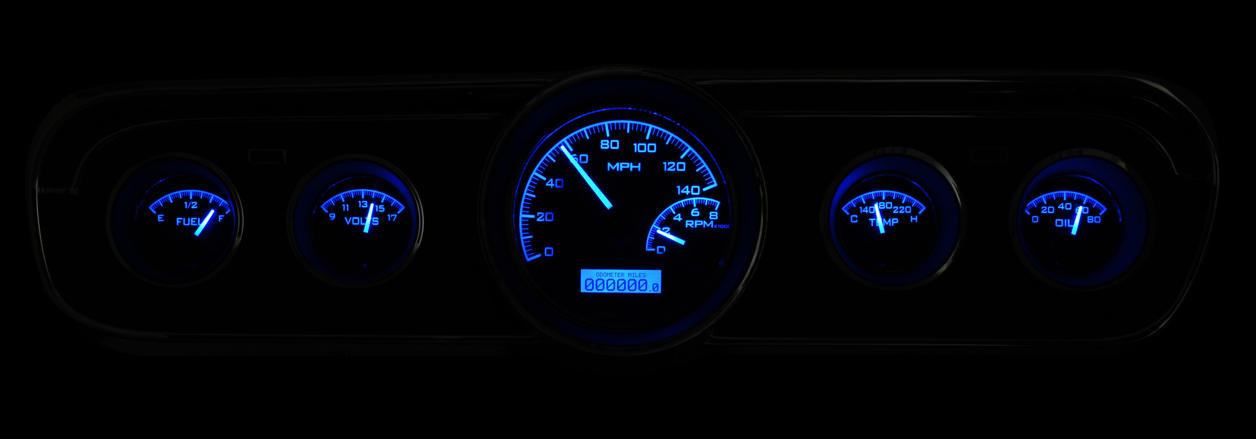 Dakota Digital VHX-65F-MUS — 1964.5–1966 Ford Mustang VHX Instrument System