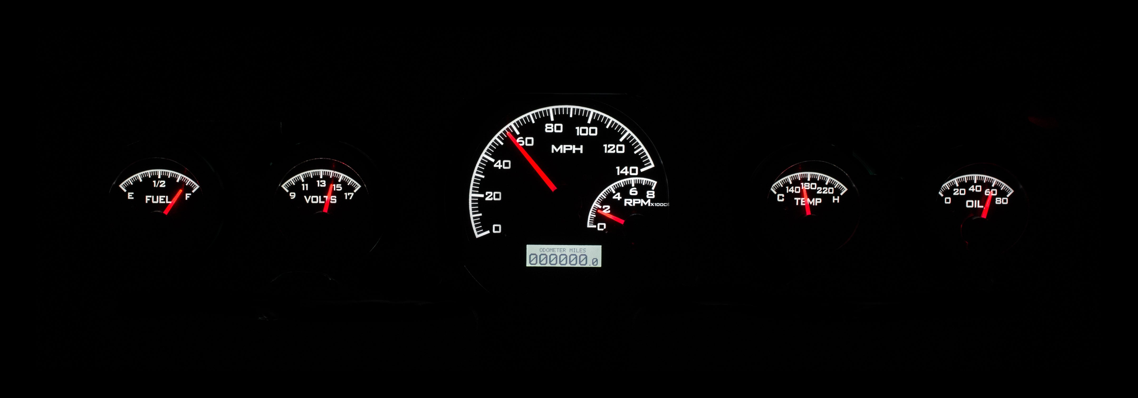 Dakota Digital VHX-65F-MUS — 1964.5–1966 Ford Mustang VHX Instrument System