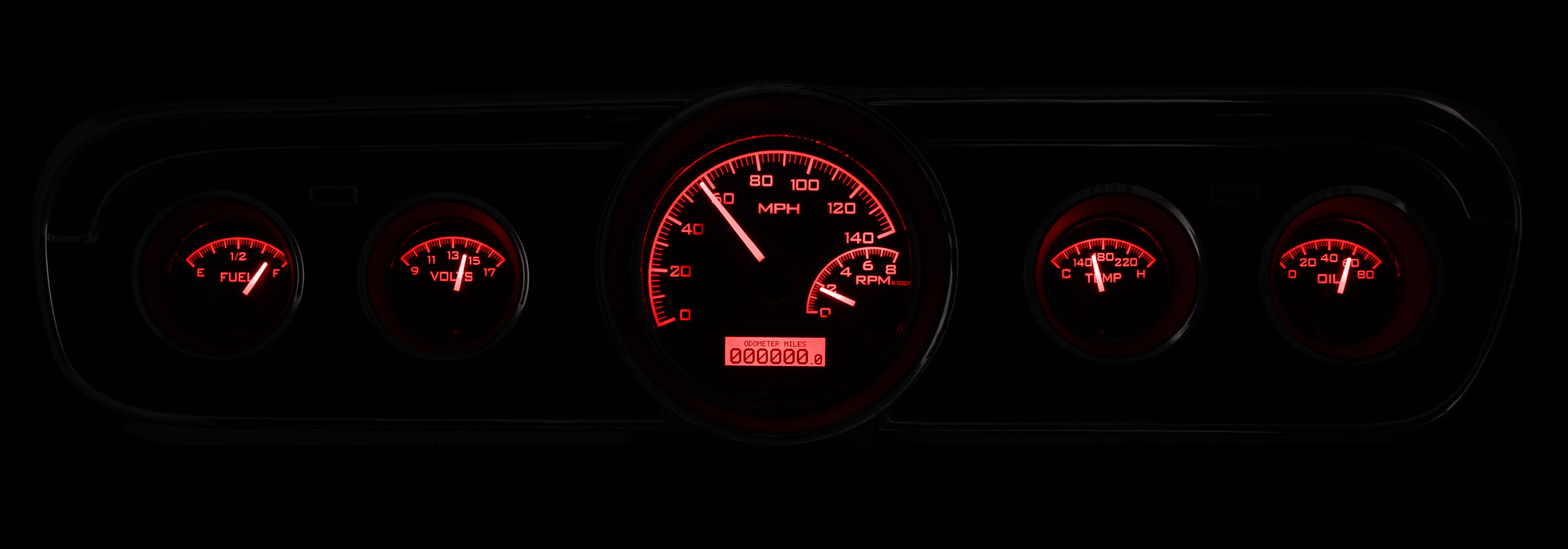 Dakota Digital VHX-65F-MUS — 1964.5–1966 Ford Mustang VHX Instrument System