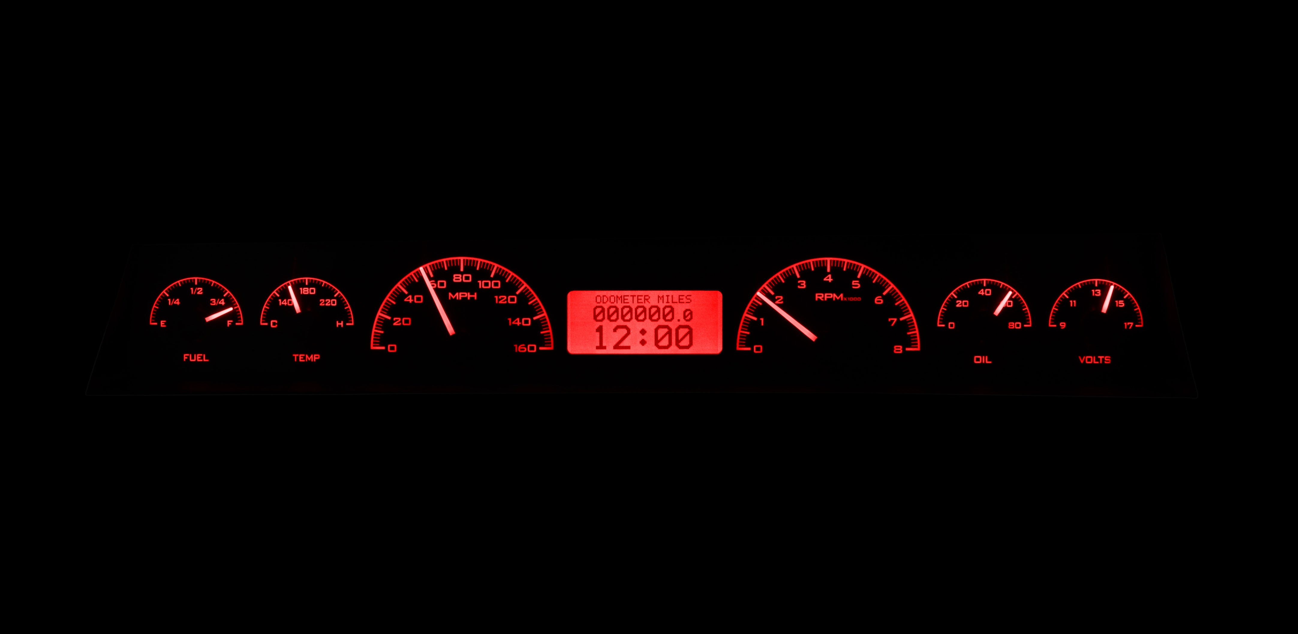 Dakota Digital VHX-66C-NOV — 1966–67 Chevy Nova VHX Gauge Kit