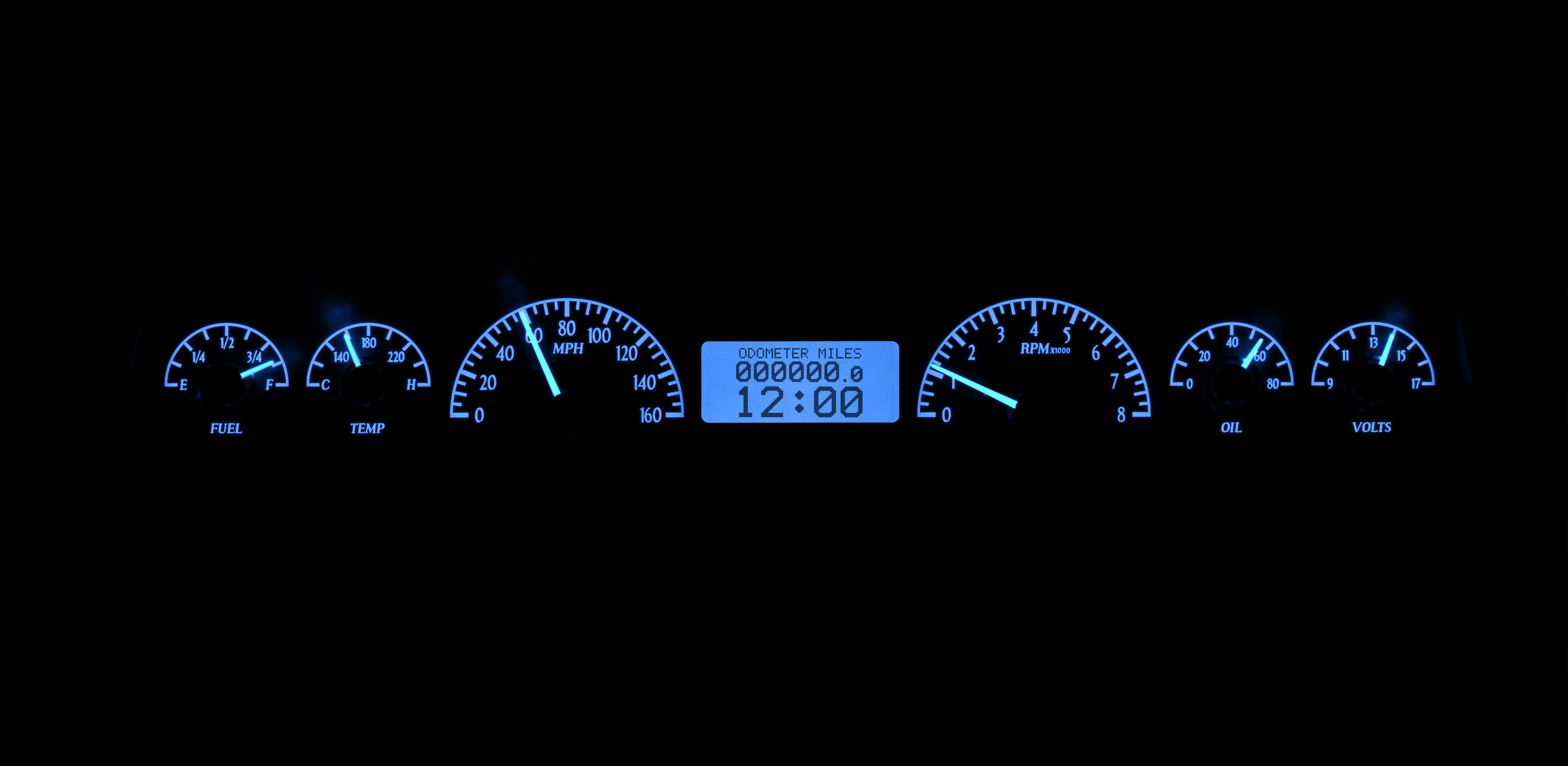Dakota Digital VHX-66C-NOV — 1966–67 Chevy Nova VHX Gauge Kit