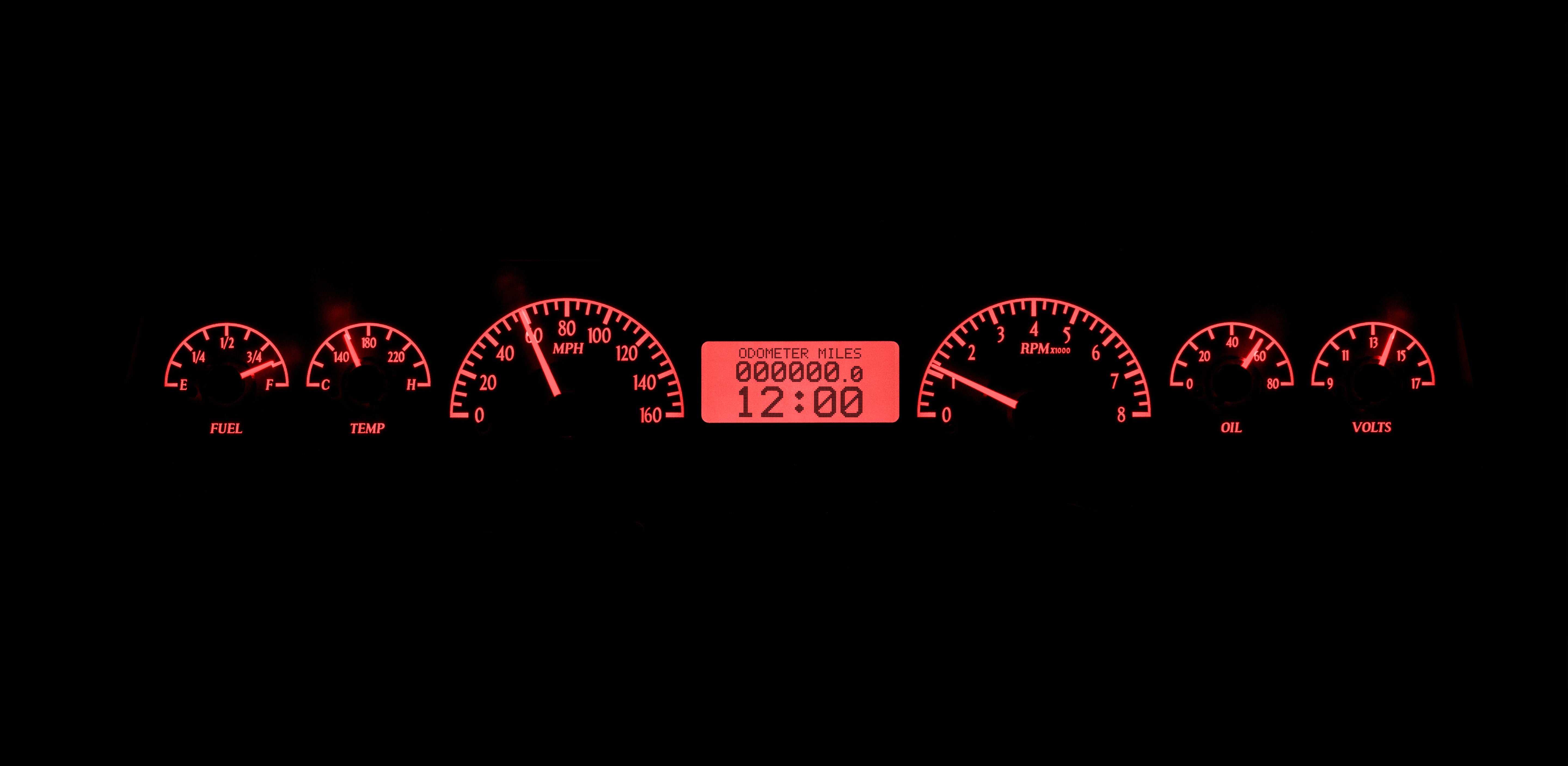 Dakota Digital VHX-66C-NOV — 1966–67 Chevy Nova VHX Gauge Kit