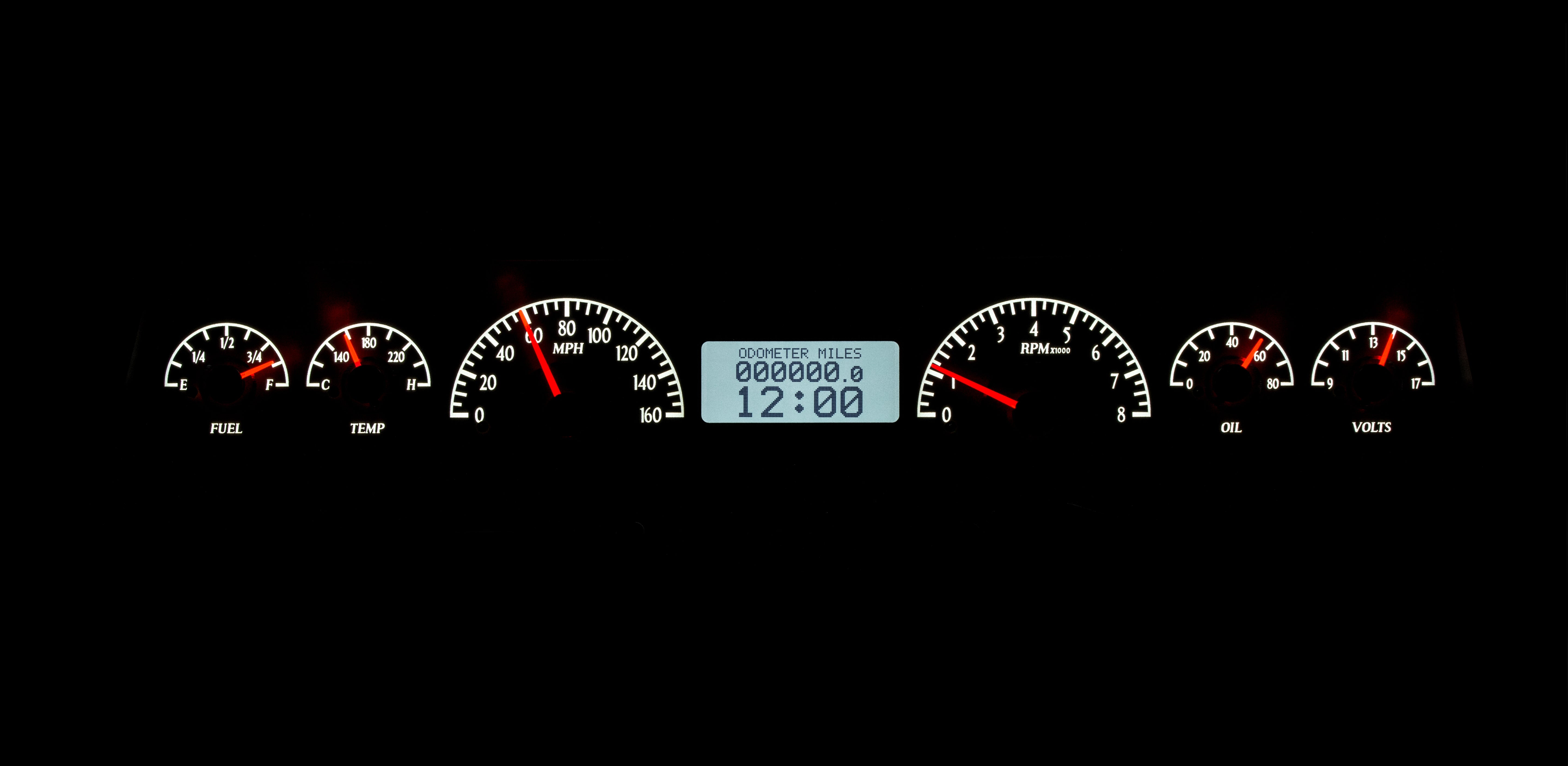 Dakota Digital VHX-66C-NOV — 1966–67 Chevy Nova VHX Gauge Kit