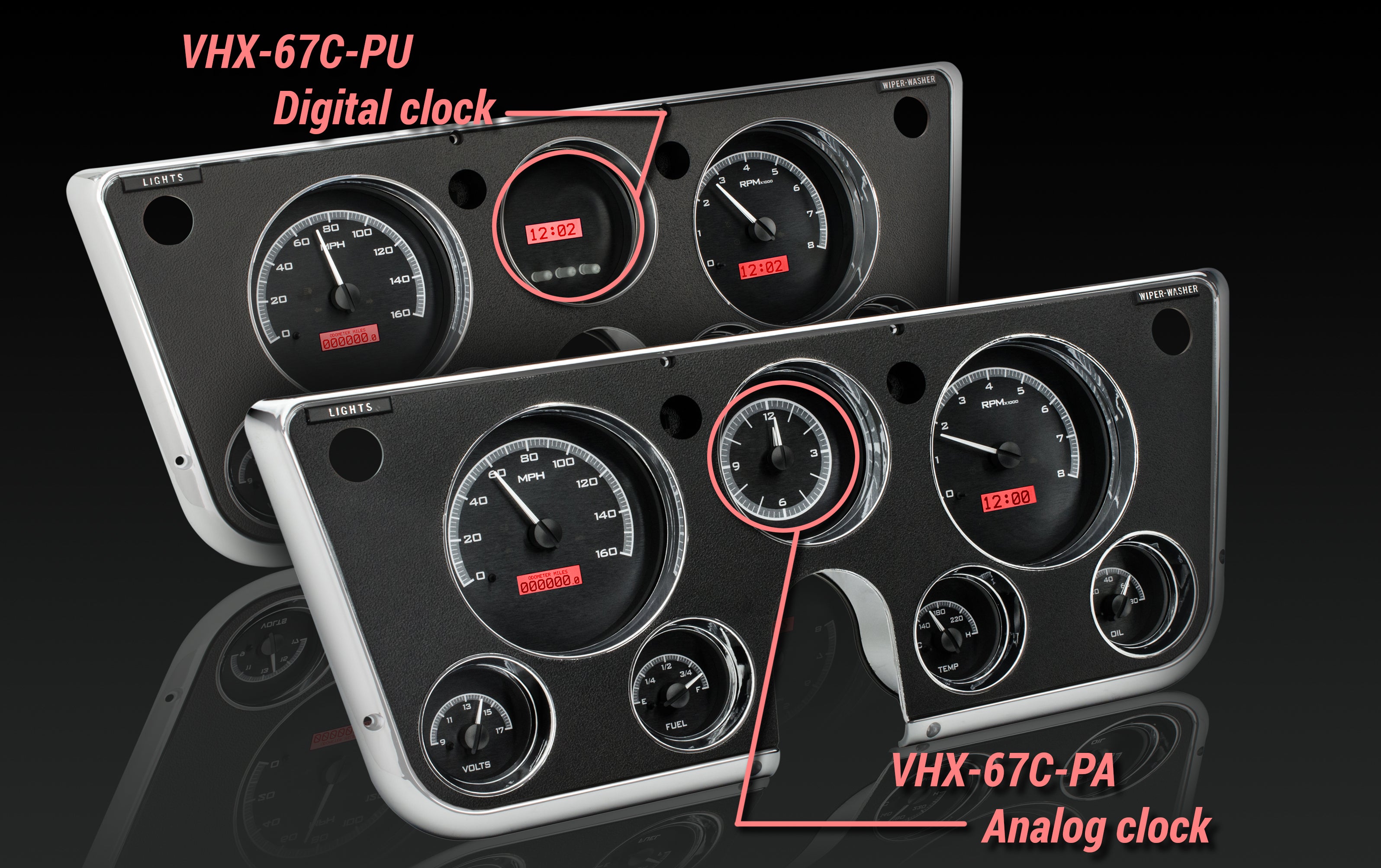 Dakota Digital VHX-67C-PU — 1967–1972 Chevy/GMC C10 Truck VHX Instrument System