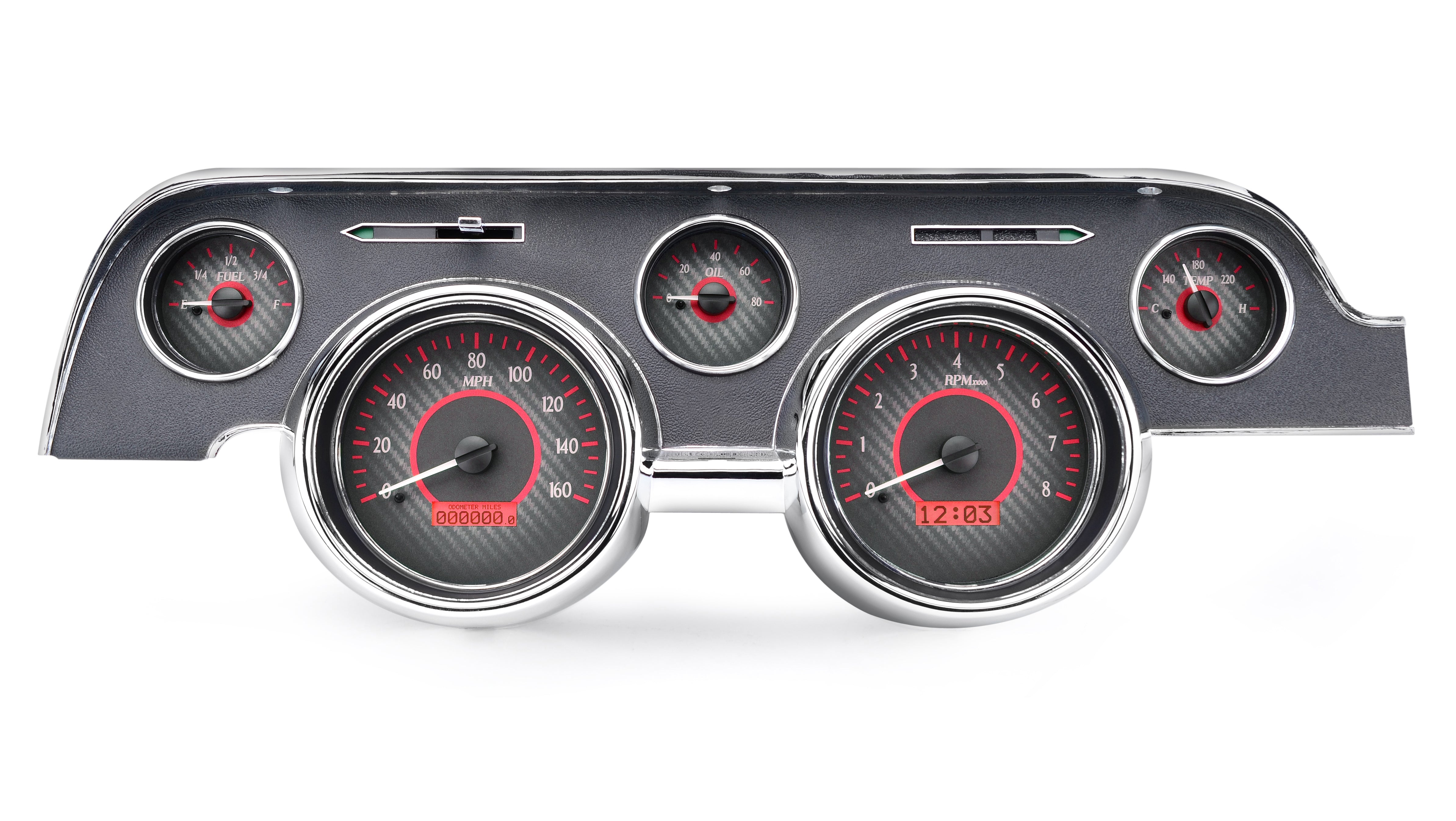 Dakota Digital VHX-67F-MUS — 1967–68 Ford Mustang VHX Gauge