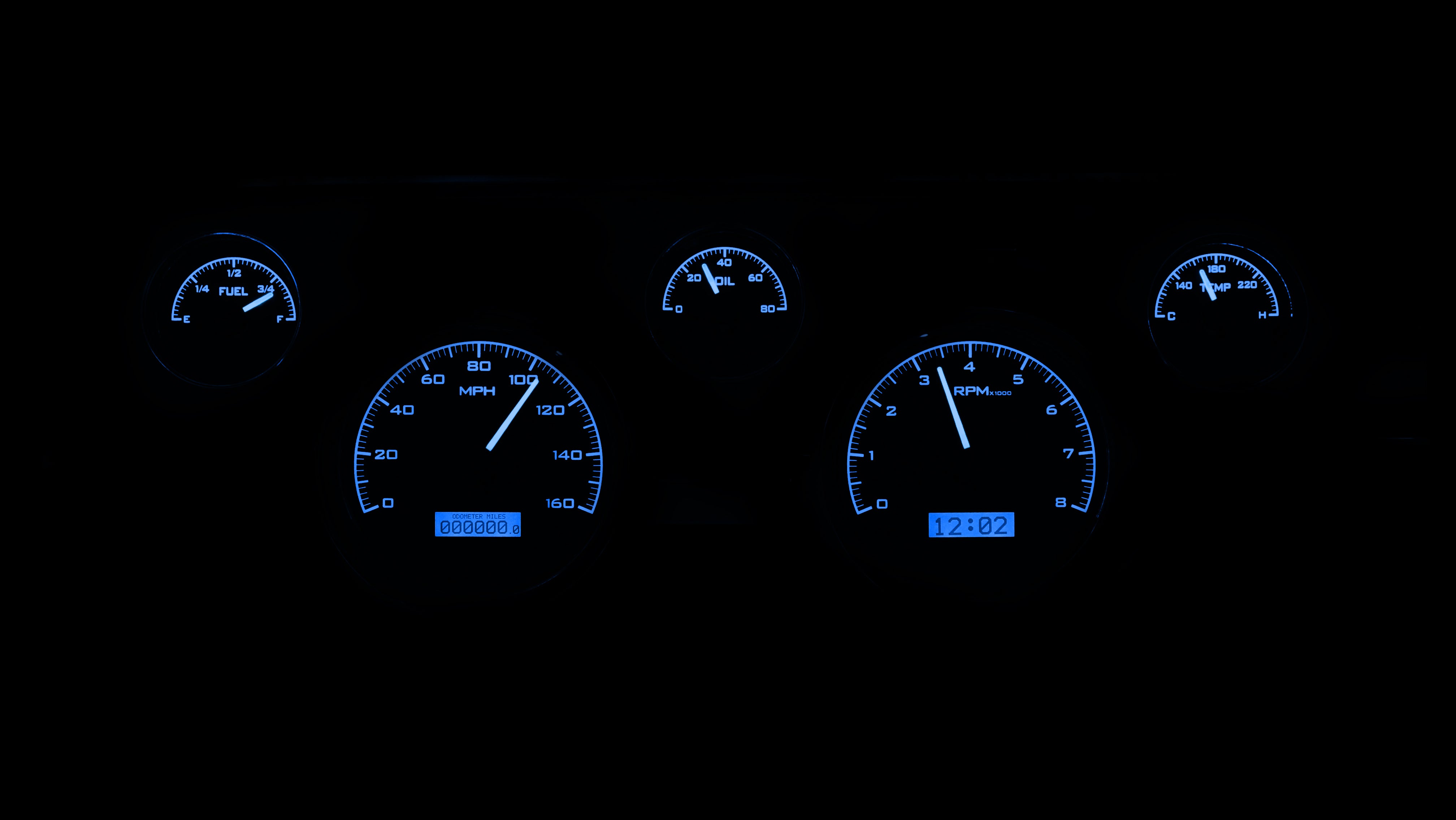 Dakota Digital VHX-67F-MUS — 1967–68 Ford Mustang VHX Gauge