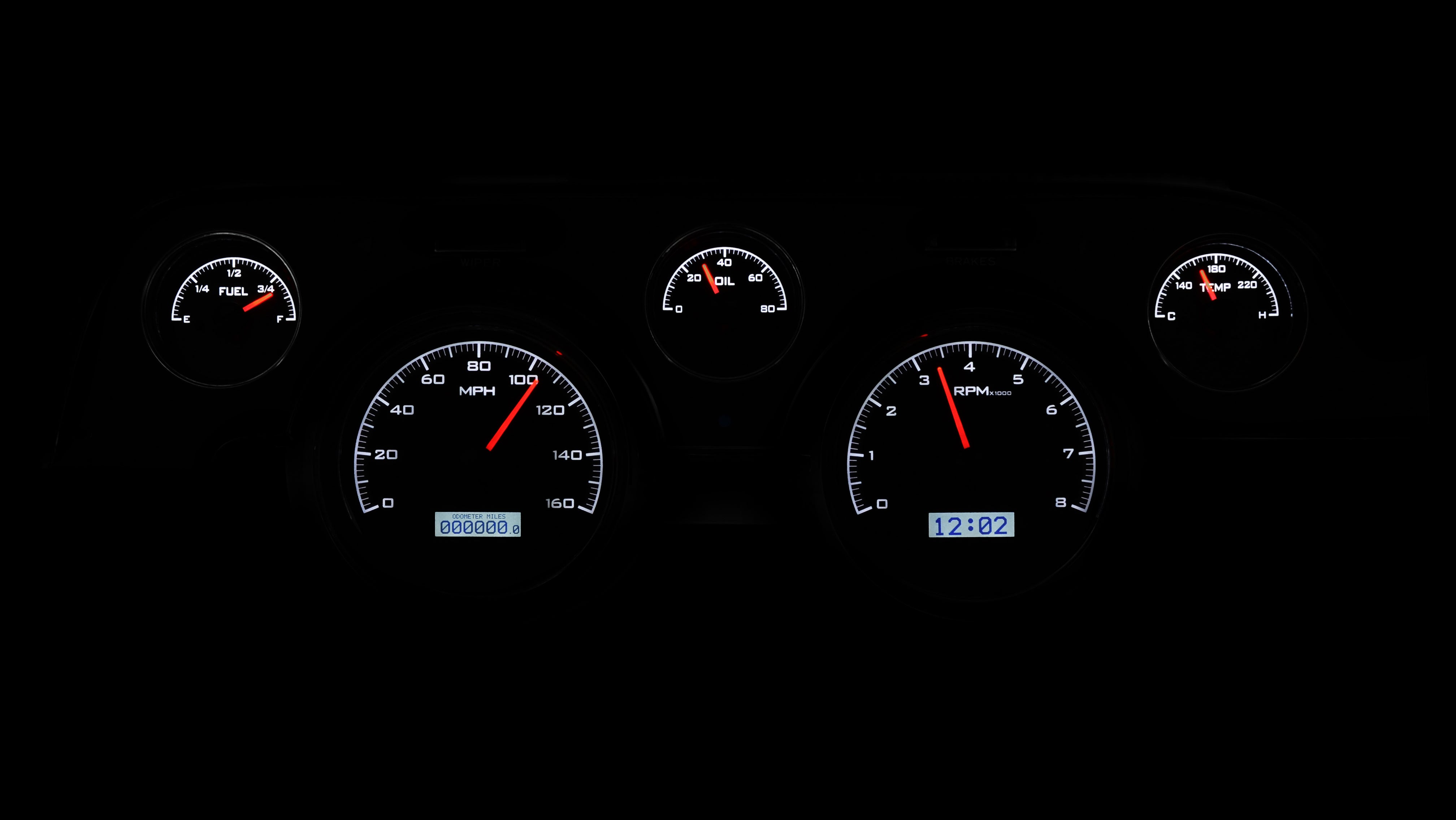 Dakota Digital VHX-67F-MUS — 1967–68 Ford Mustang VHX Gauge