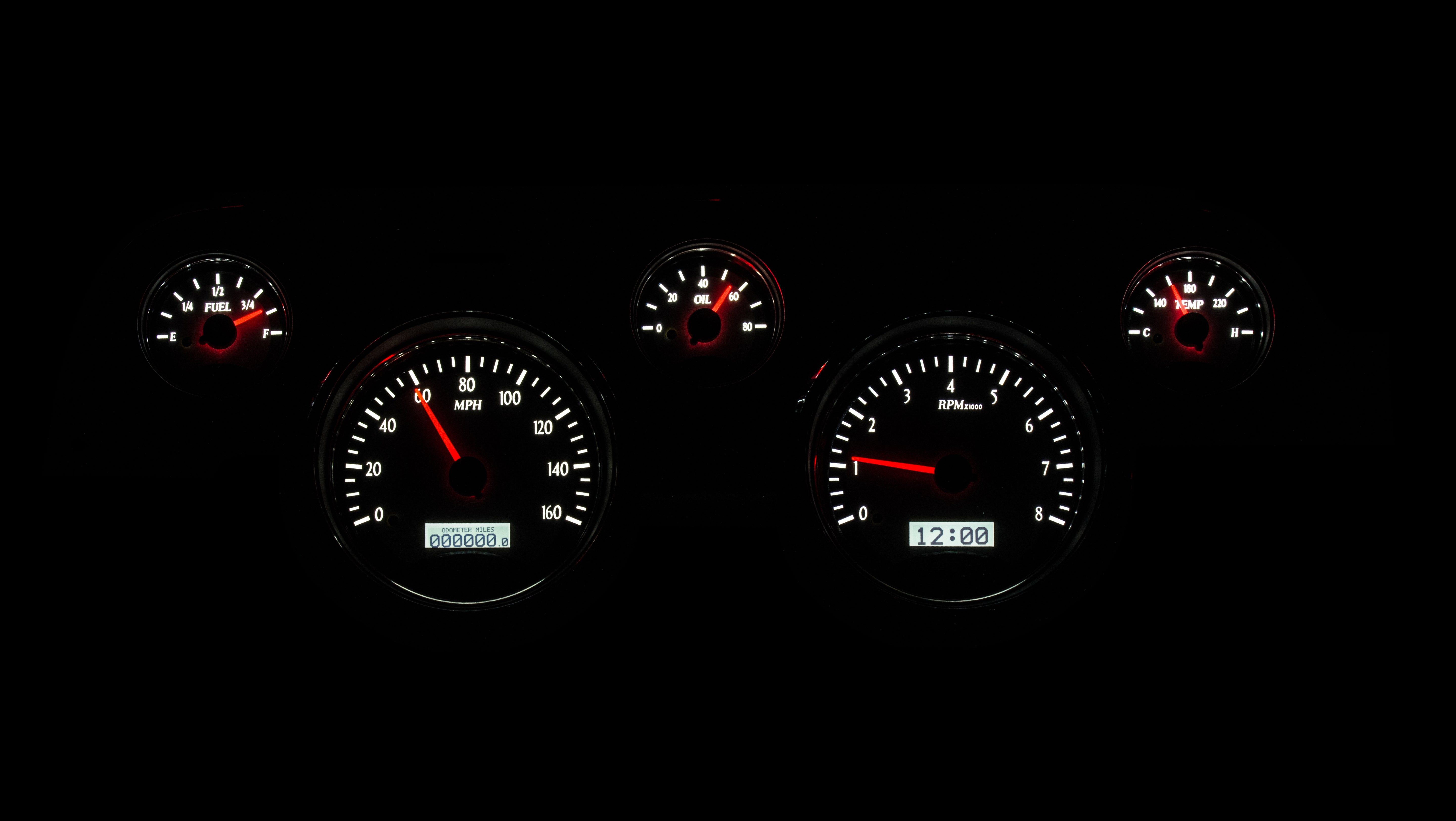 Dakota Digital VHX-67F-MUS — 1967–68 Ford Mustang VHX Gauge