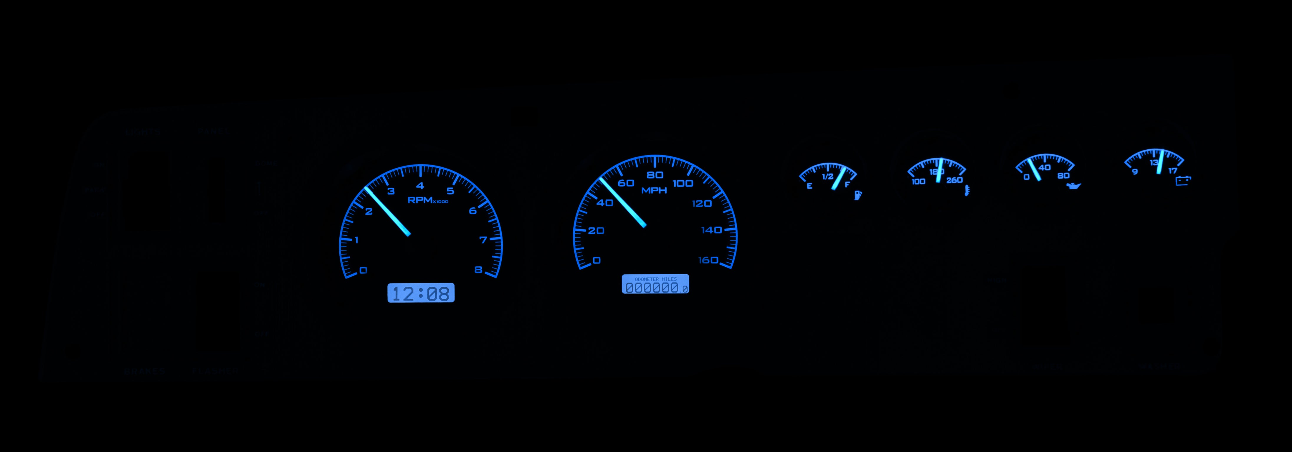 Dakota Digital VHX-68D-CHG — 1968–70 Dodge Charger VHX Gauge