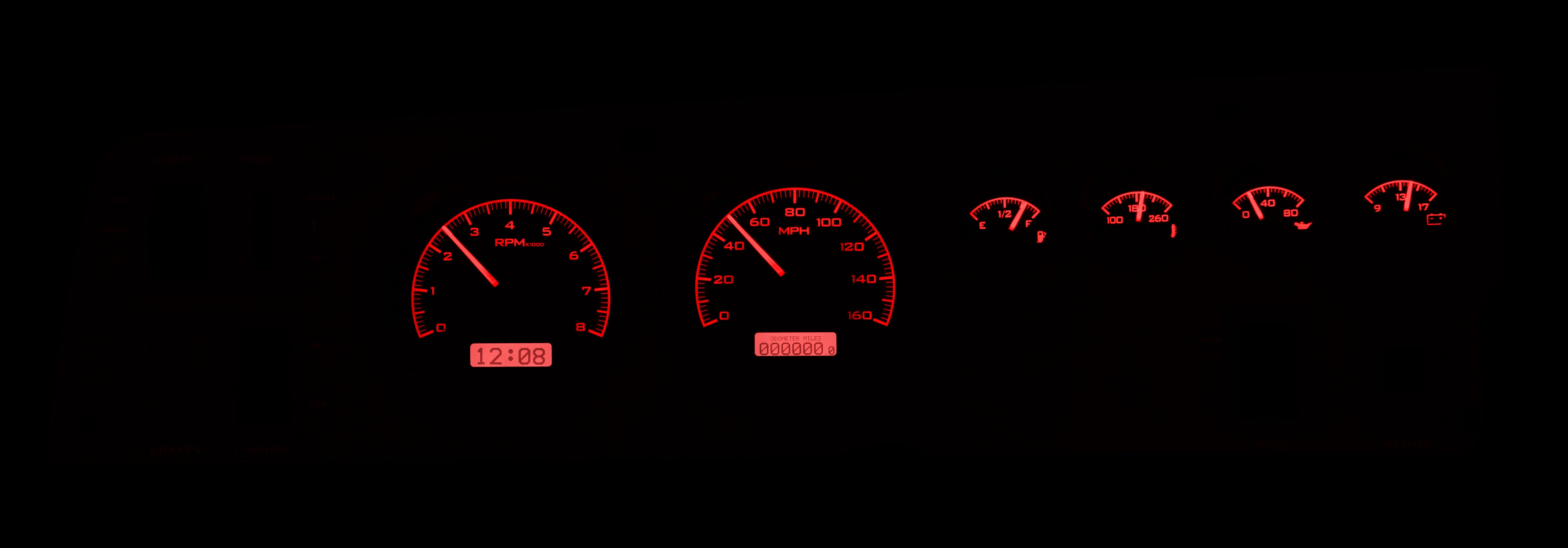 Dakota Digital VHX-68D-CHG — 1968–70 Dodge Charger VHX Gauge