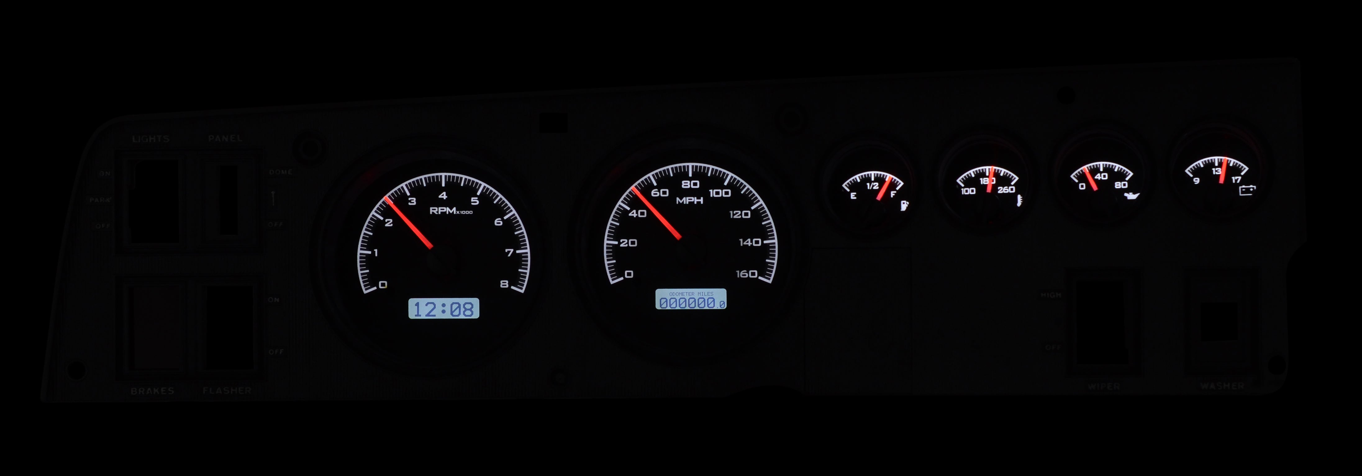 Dakota Digital VHX-68D-CHG — 1968–70 Dodge Charger VHX Gauge